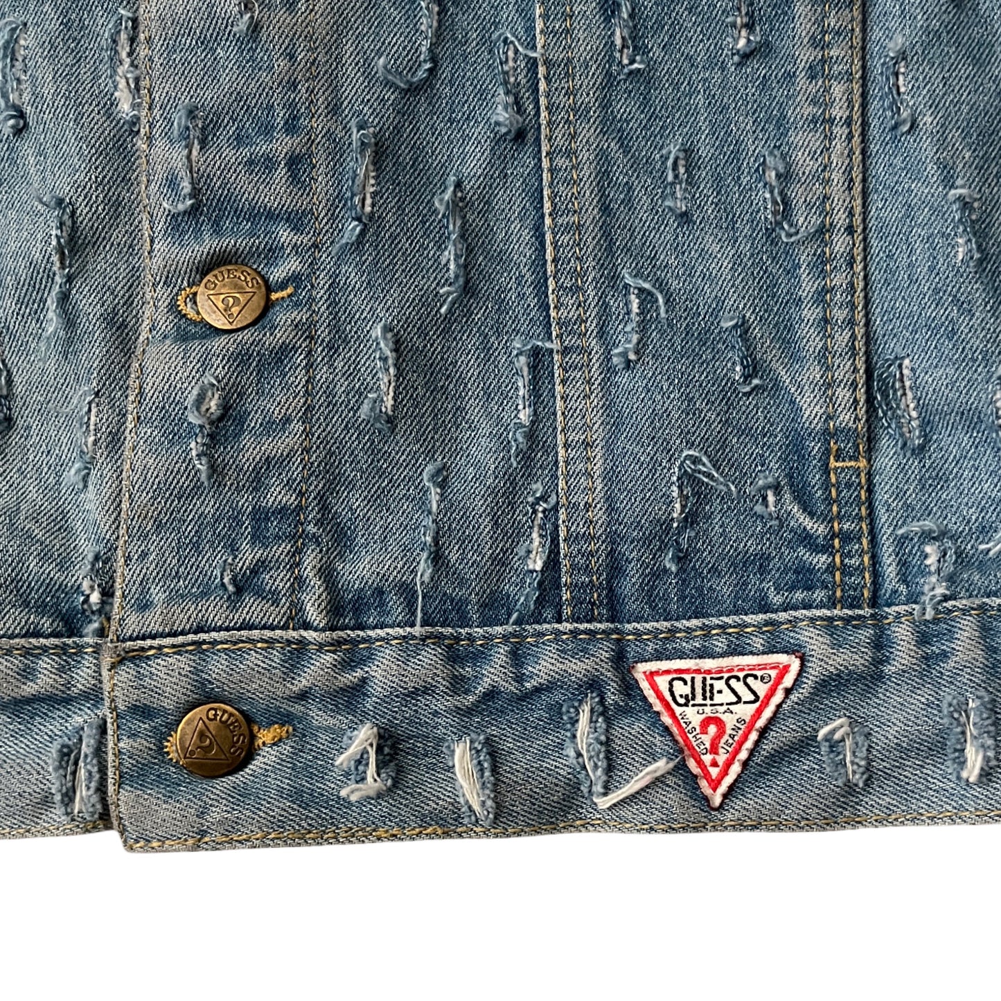 Vintage Guess Denim Vest (distressed) in Union / MEDIUM (or Large)