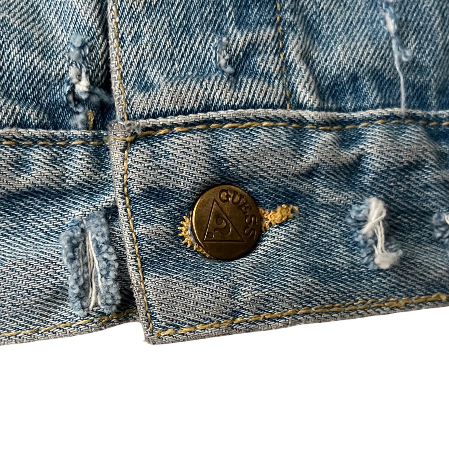 Vintage Guess Denim Vest (distressed) in Union / MEDIUM (or Large)