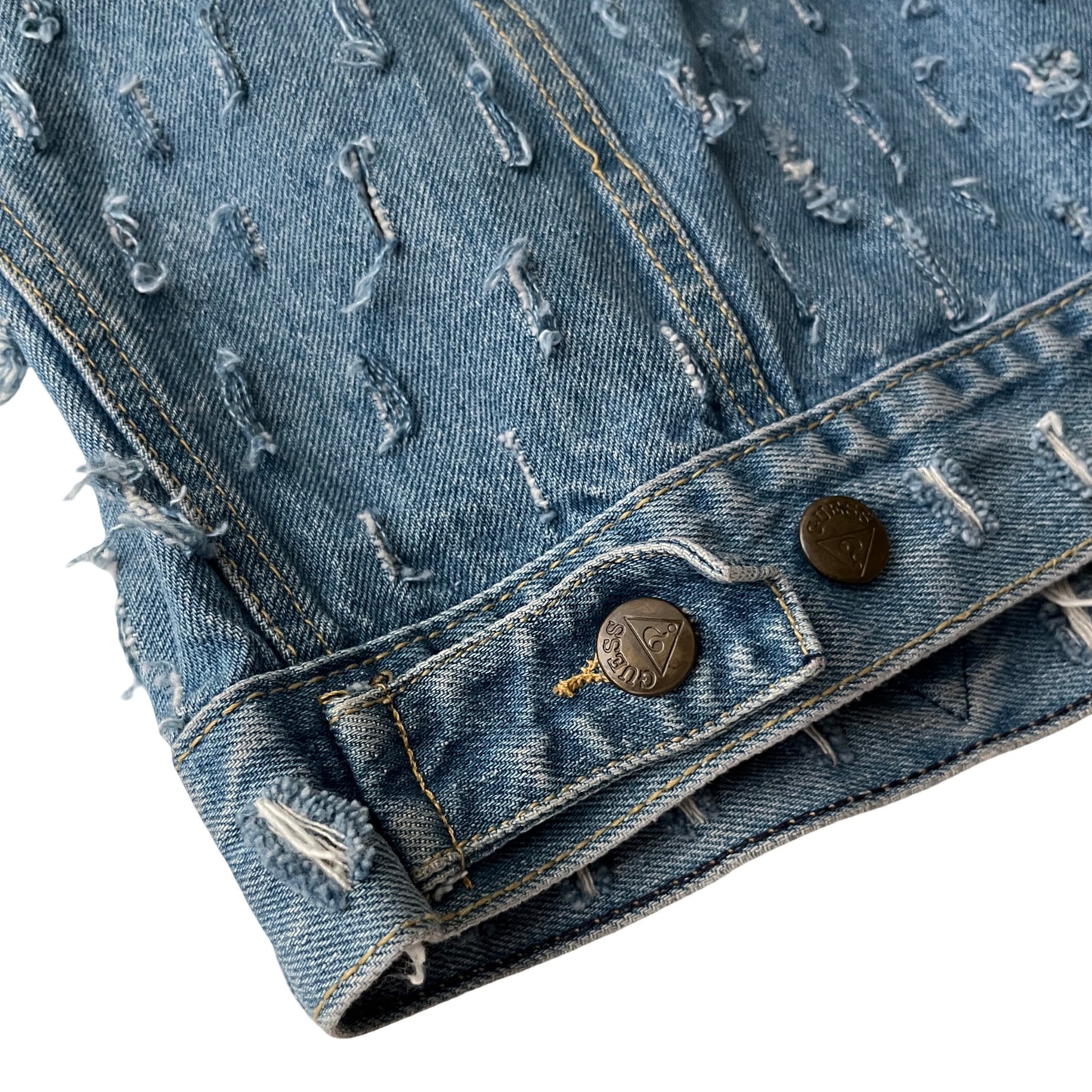 Vintage Guess Denim Vest (distressed) in Union / MEDIUM (or Large)