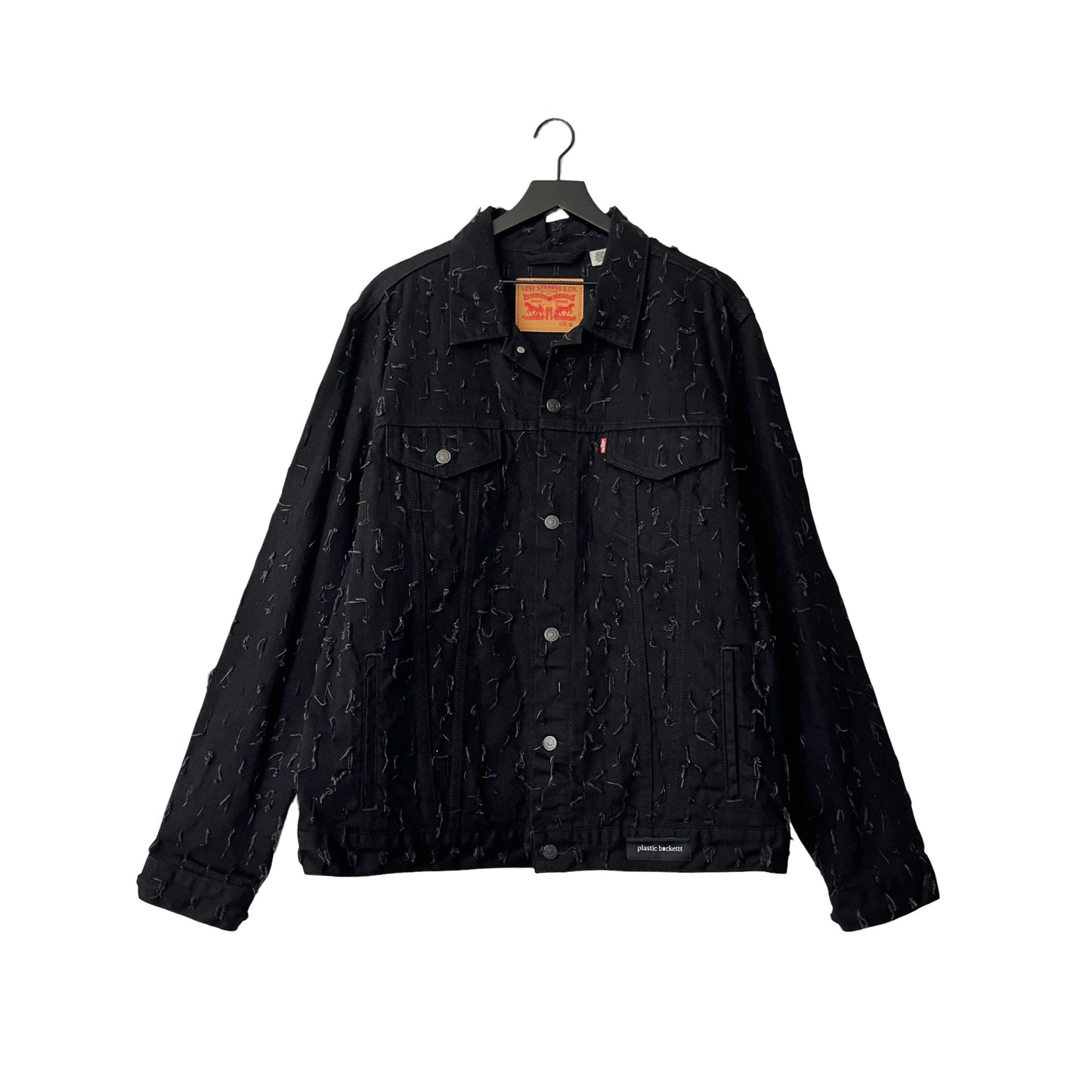Levi's Denim Trucker Jacket (distressed) in Void / X-LARGE