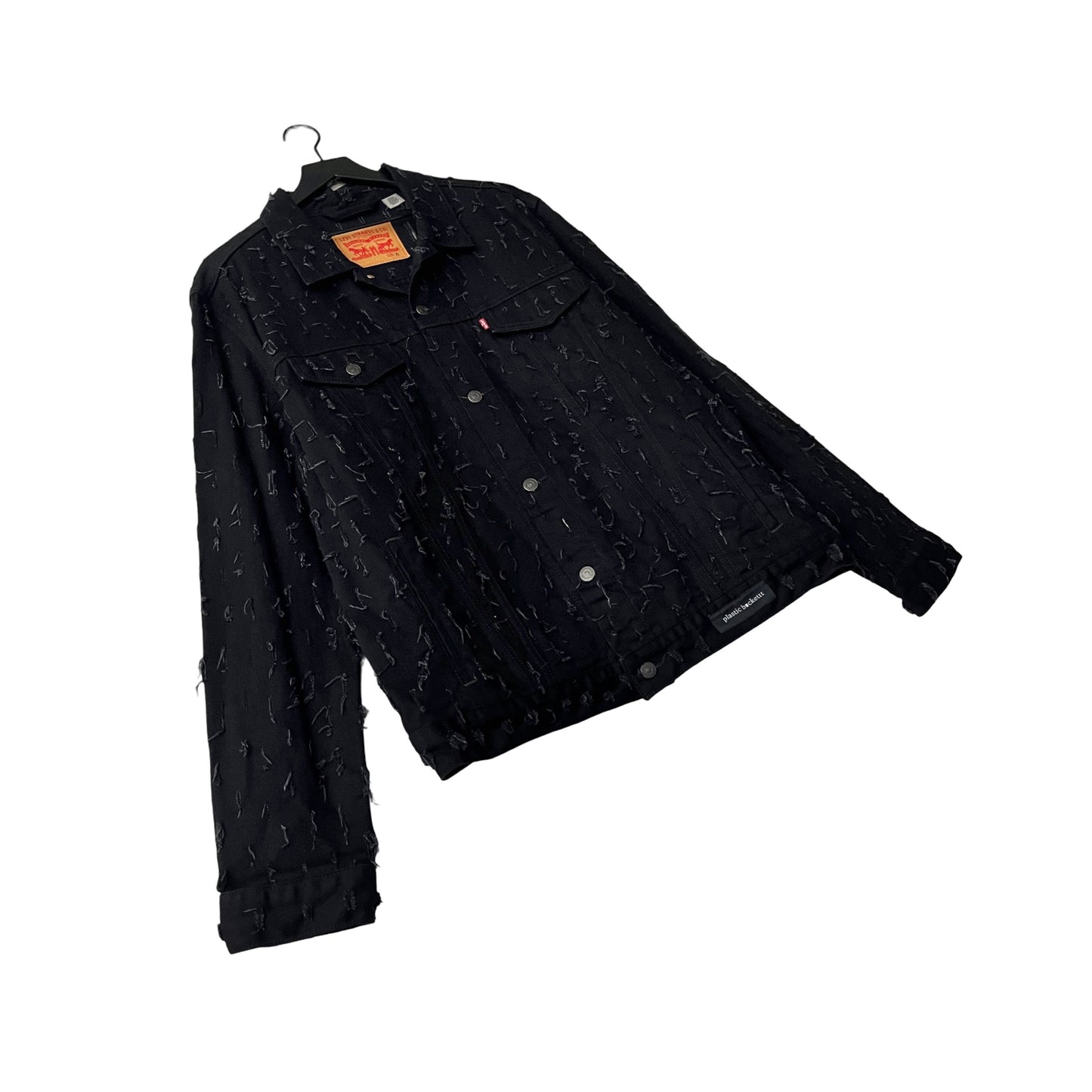 Levi's Denim Trucker Jacket (distressed) in Void / X-LARGE