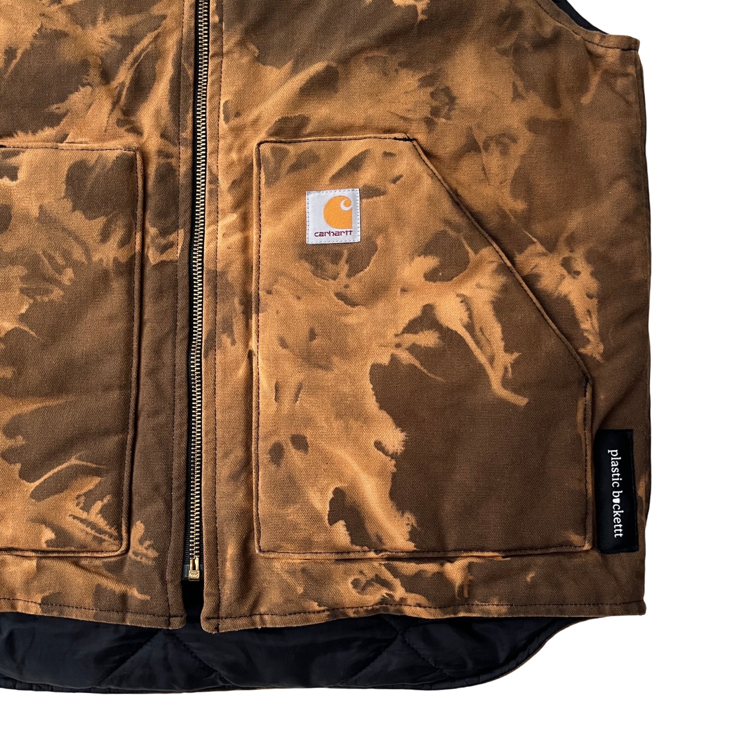 Carhartt Insulated Canvas Vest in Sandstone / MEDIUM