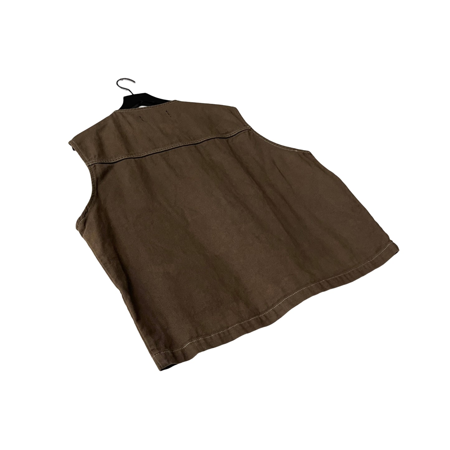 Canvas Utility Chore Vest in Moss / LARGE