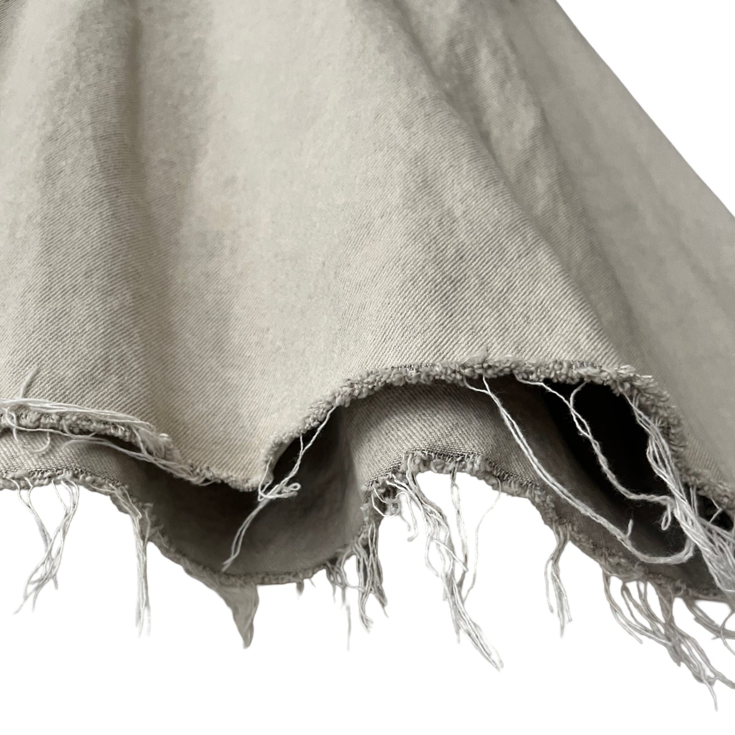 Distressed Denim Anorak Pullover in Cinder / XXL