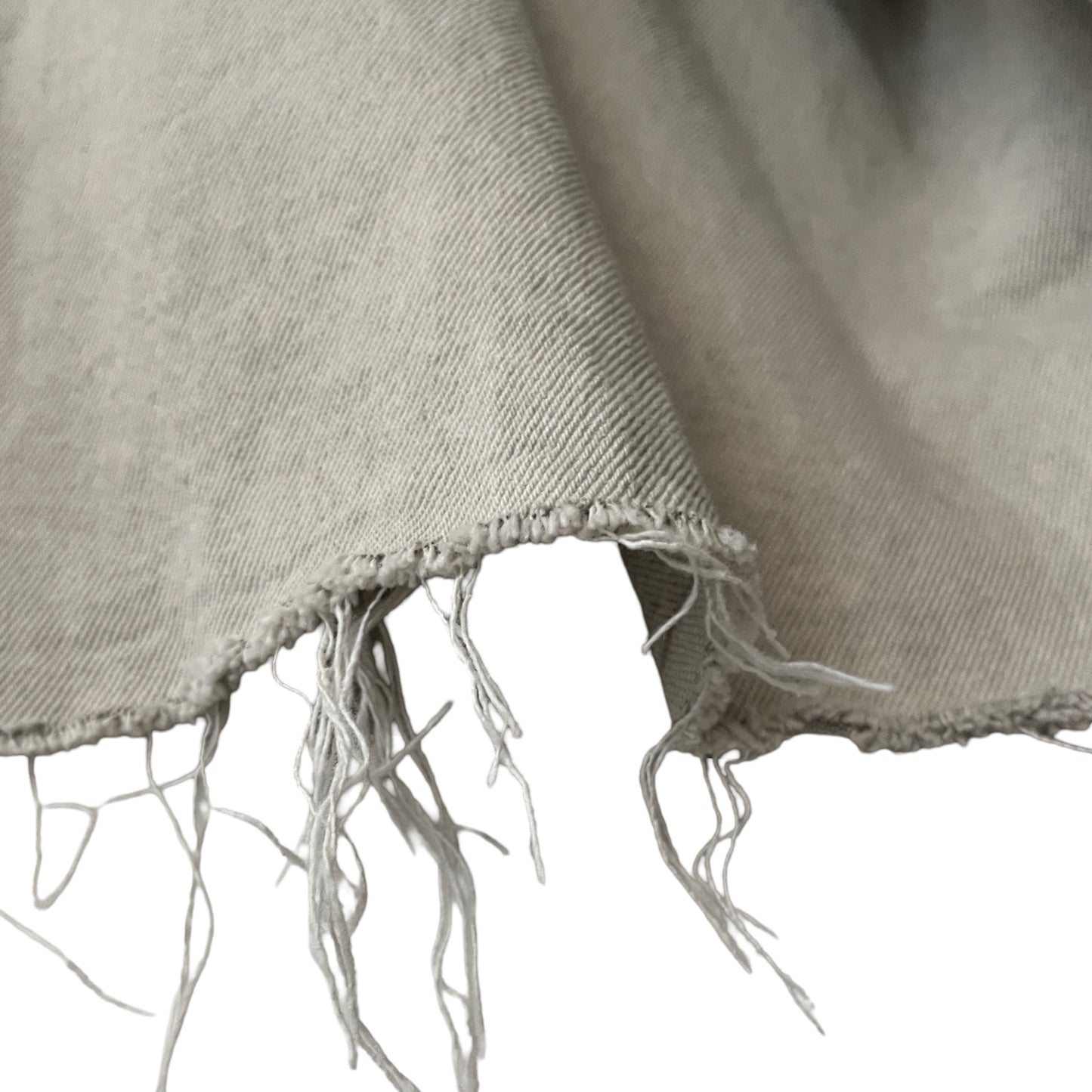 Distressed Denim Anorak Pullover in Cinder / XXL