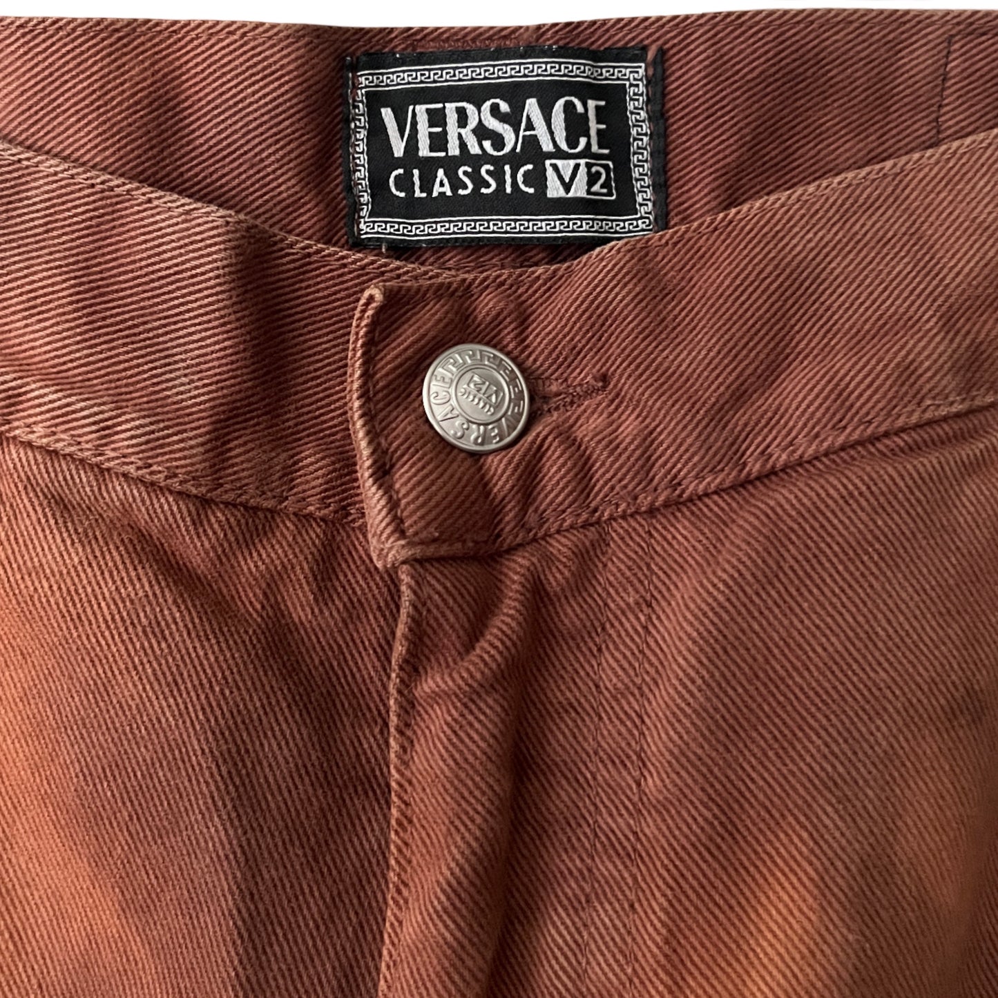 Versace Relaxed Denim Jeans in Forge / 38" x 32"