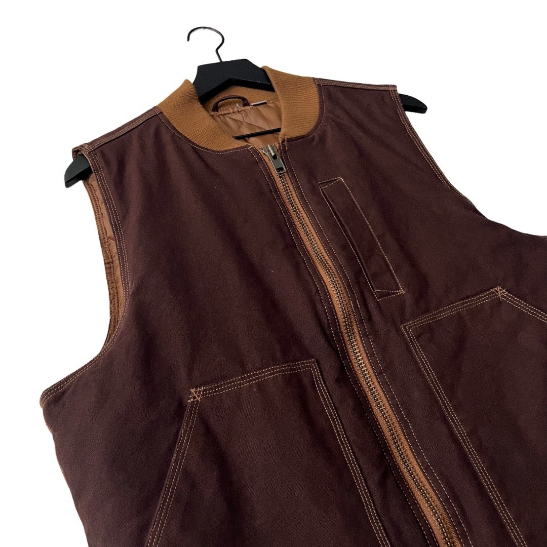 Insulated Canvas Vest in Barn / MEDIUM