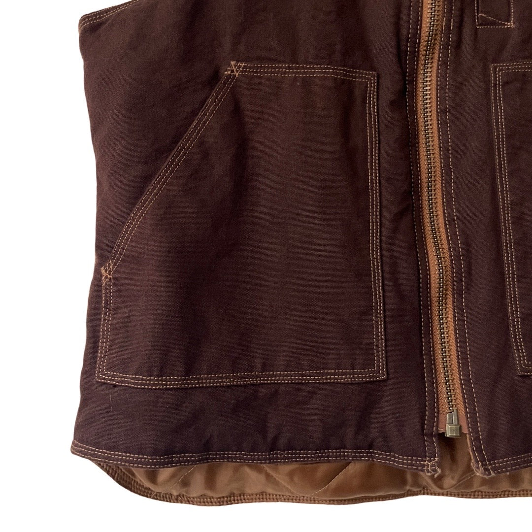 Insulated Canvas Vest in Barn / MEDIUM