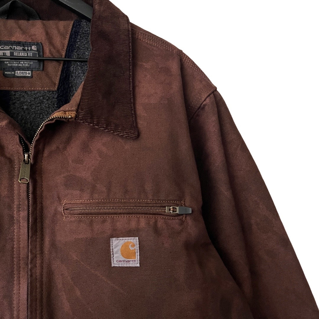 Carhartt Lined Canvas Detroit Work Jacket in Roots / X-LARGE