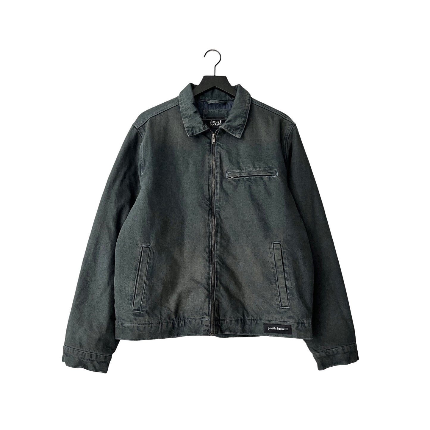 Denim Quilted Workwear Jacket in Cascades / X-LARGE