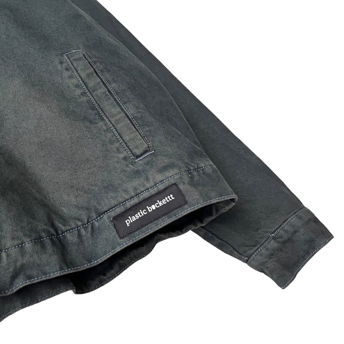 Denim Quilted Workwear Jacket in Cascades / X-LARGE