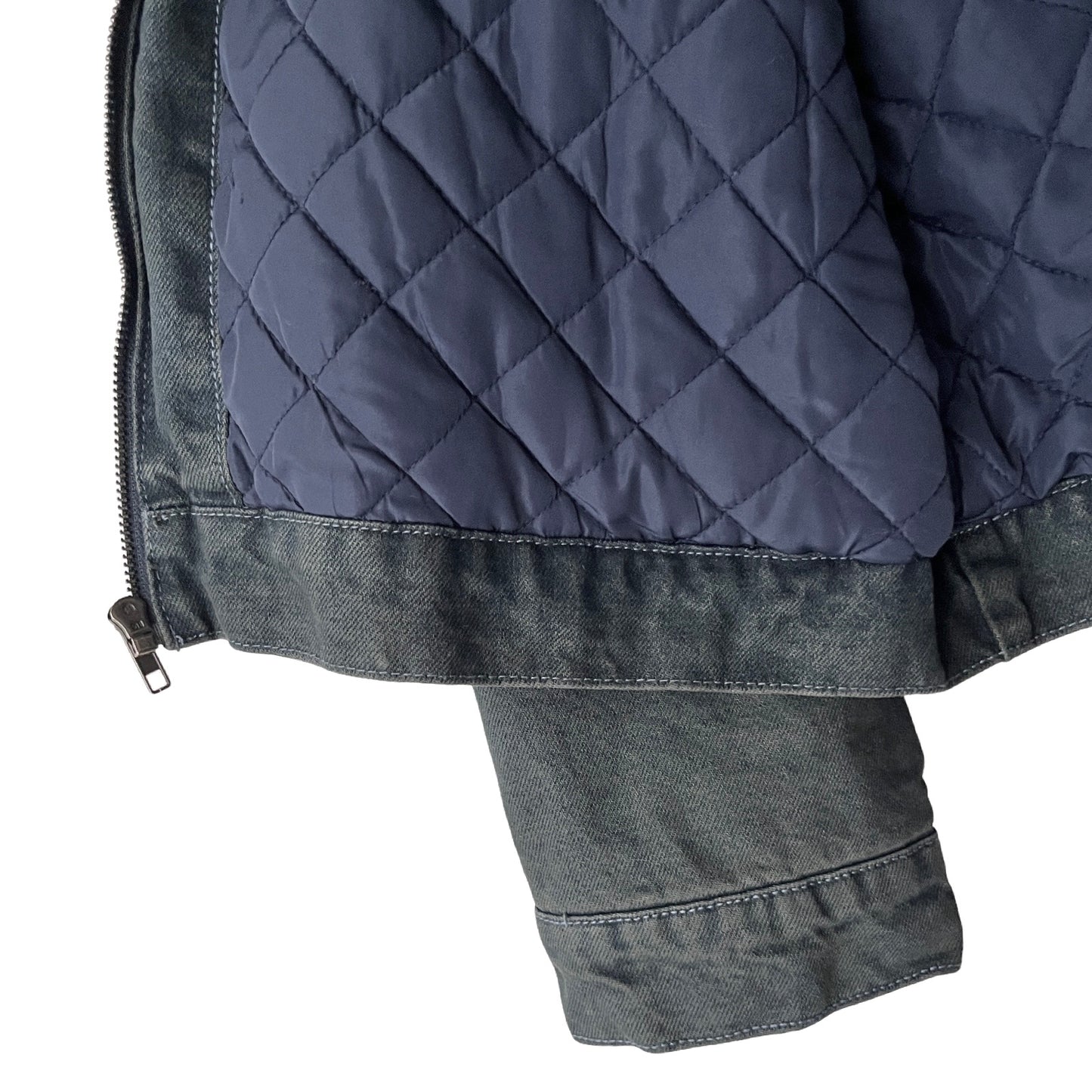Denim Quilted Workwear Jacket in Cascades / X-LARGE