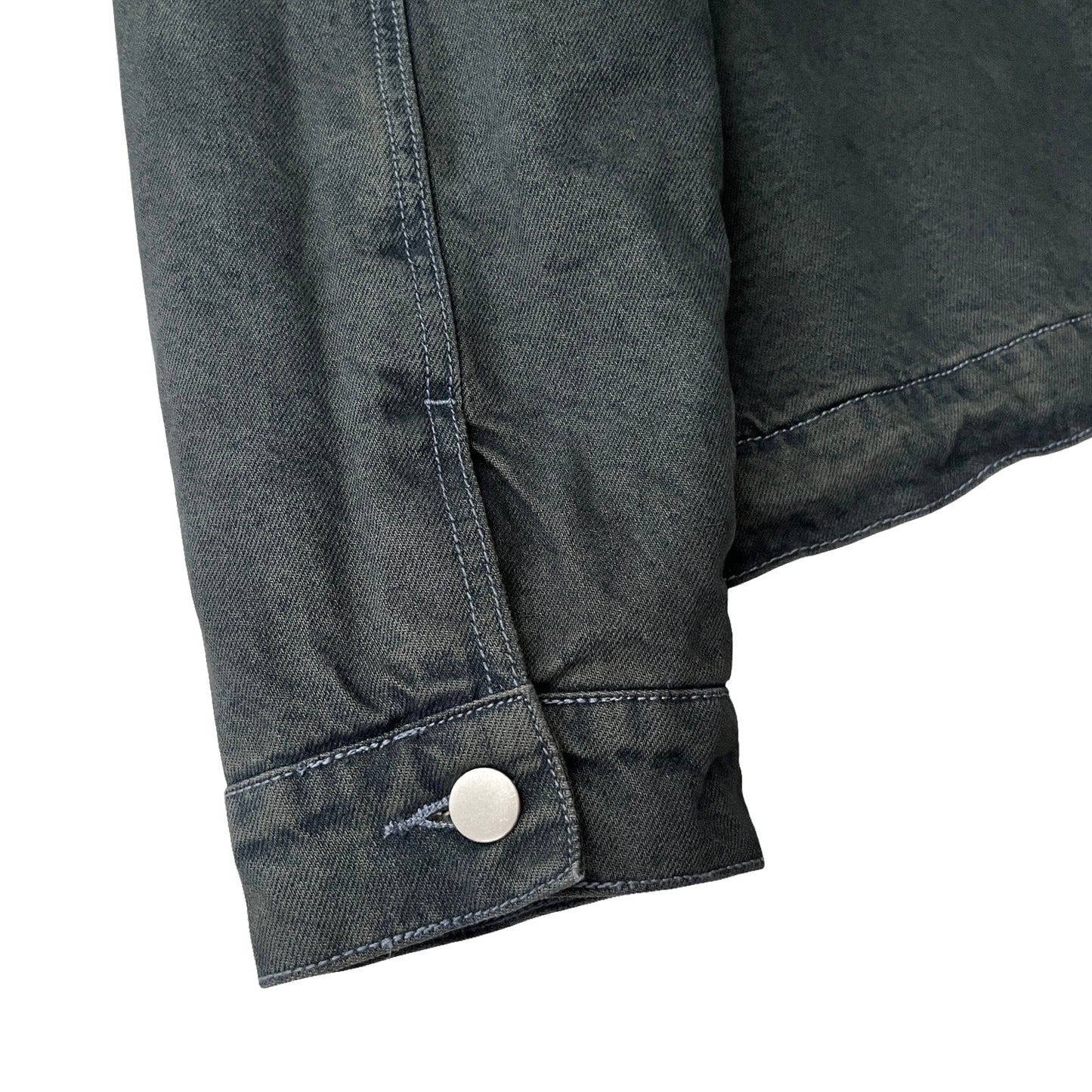 Denim Quilted Workwear Jacket in Cascades / X-LARGE