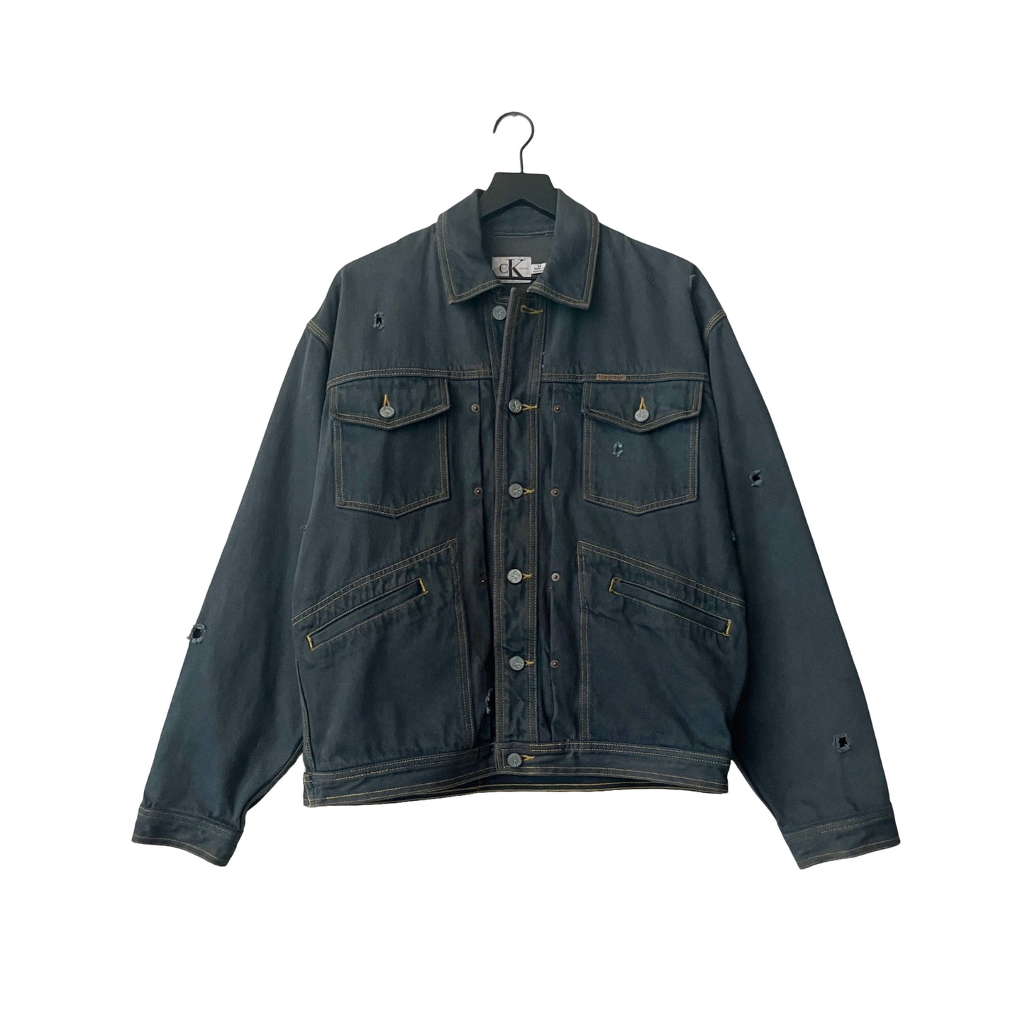 Calvin Klein Vintage Denim Jacket in Eucalyptus / MEDIUM