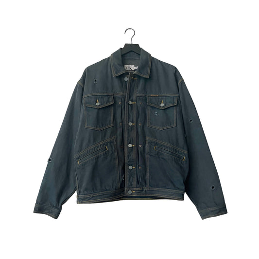 Calvin Klein Vintage Denim Jacket in Eucalyptus / MEDIUM