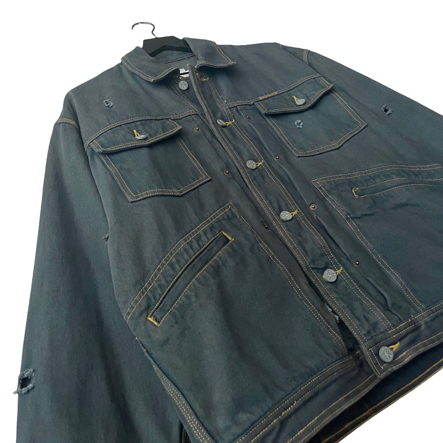 Calvin Klein Vintage Denim Jacket in Eucalyptus / MEDIUM