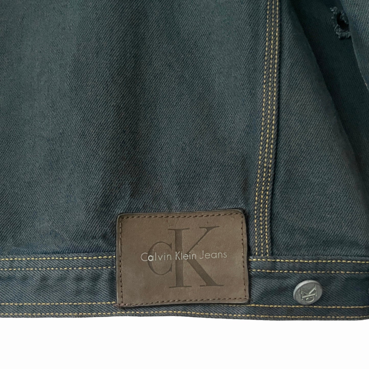 Calvin Klein Vintage Denim Jacket in Eucalyptus / MEDIUM