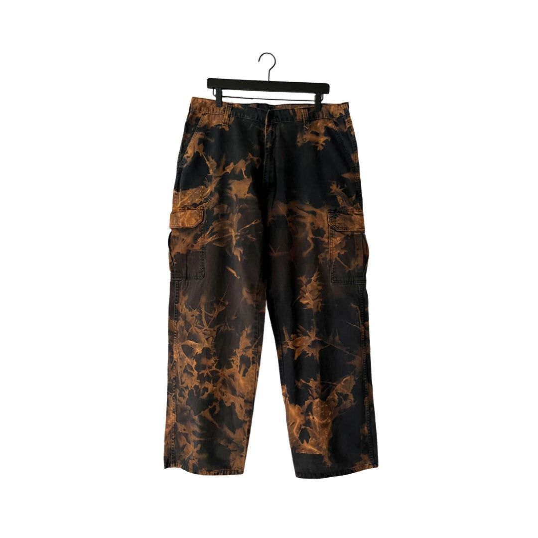 Dickies Vintage Loose Fit Twill Cargo Pants in Petrified / 36" Waist