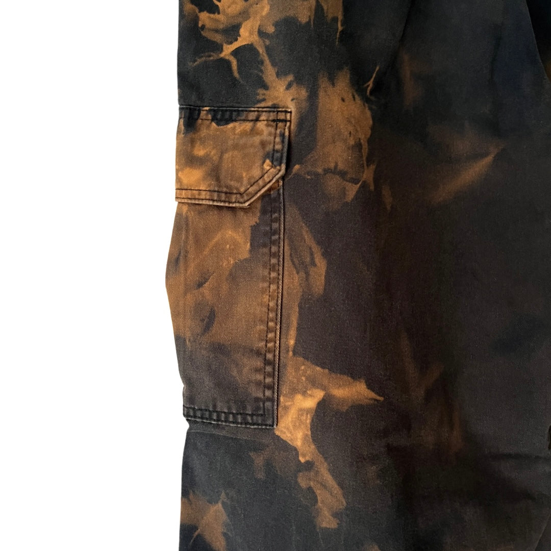 Dickies Vintage Loose Fit Twill Cargo Pants in Petrified / 36" Waist