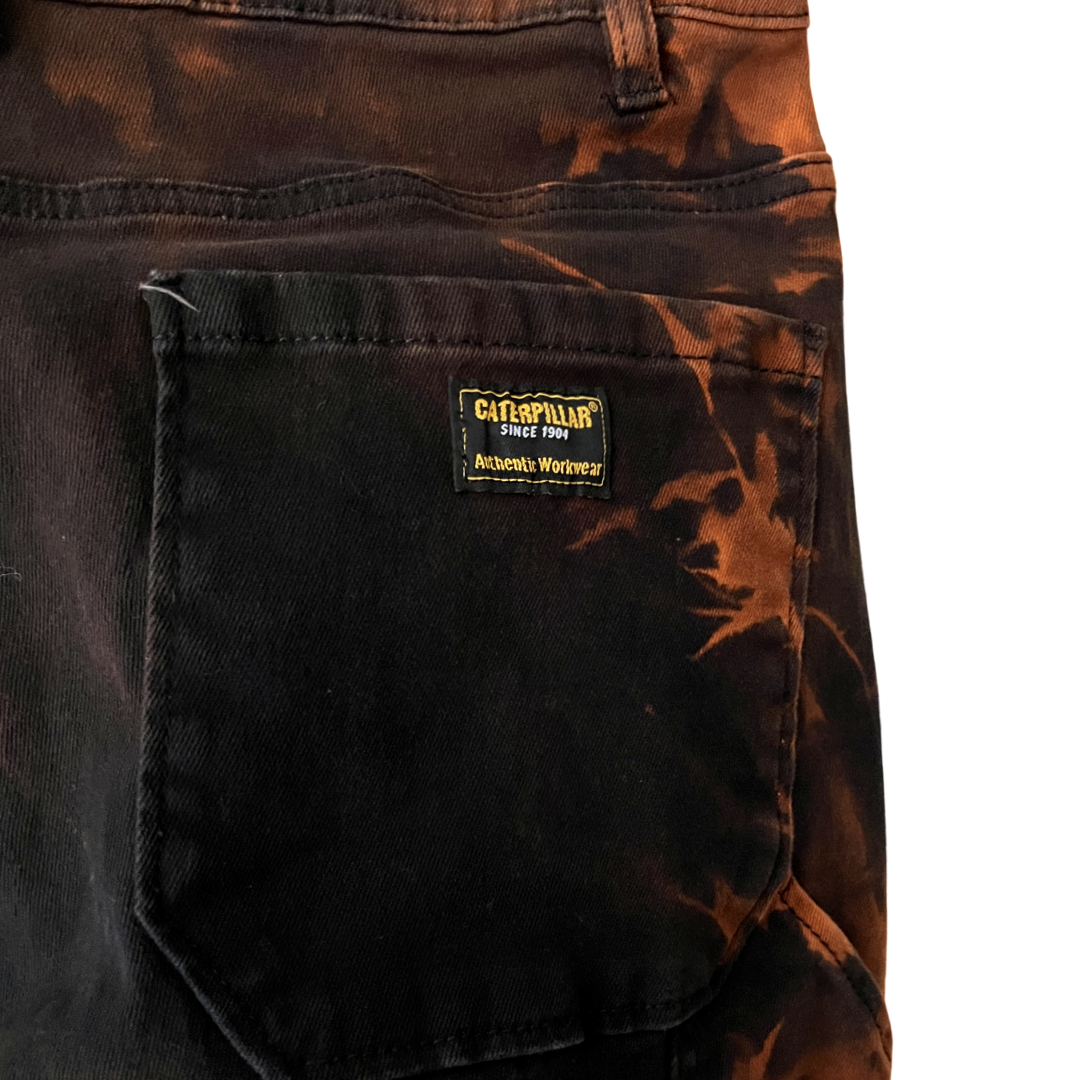 CAT Double Knee Stretch Carpenter Work Pants in Combustion / 30" x 32"