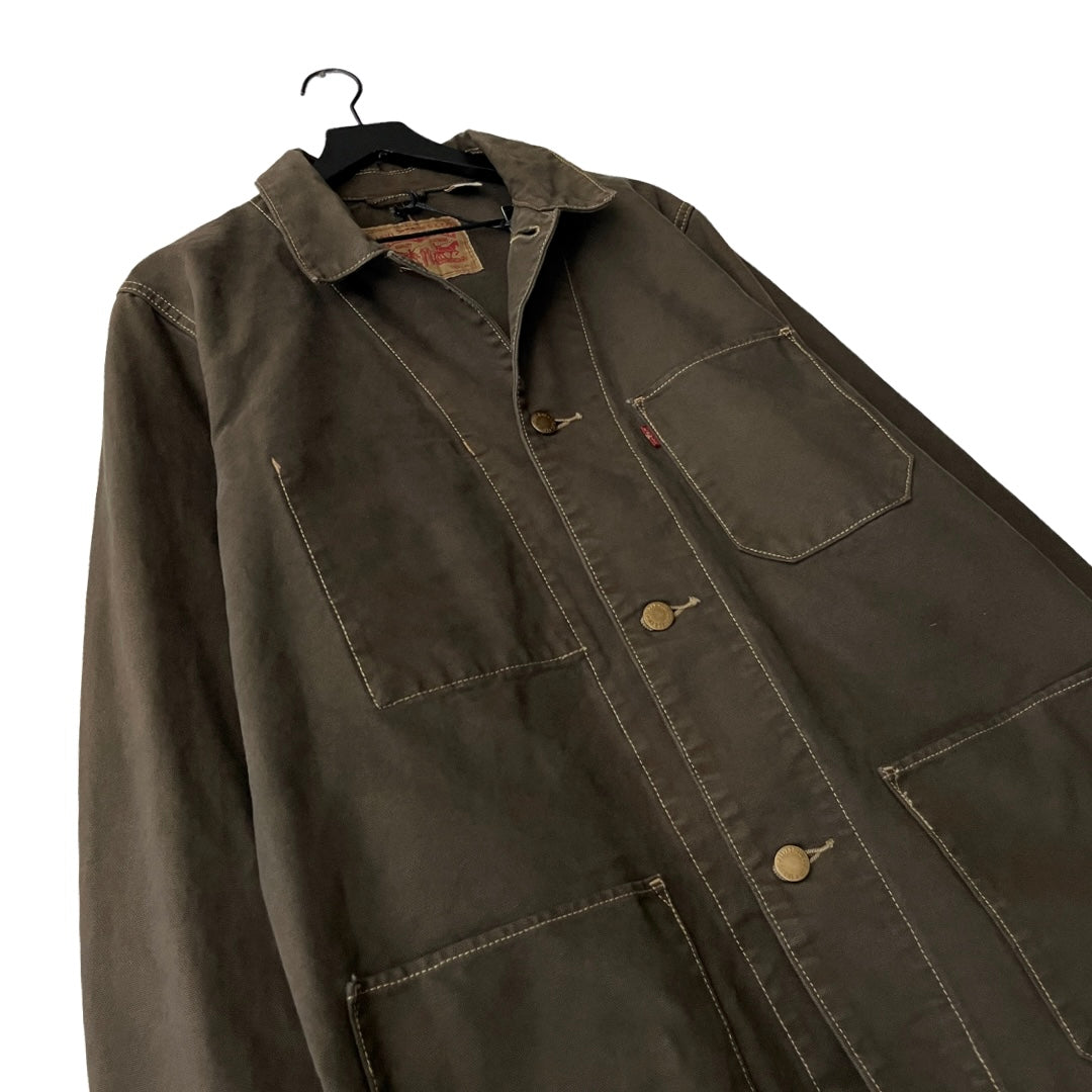 Levi's Denim Chore Coat in Olive / X-LARGE