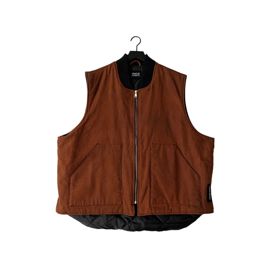 Insulated Canvas Workwear Vest in Acorn / XXL (or roomy XL)