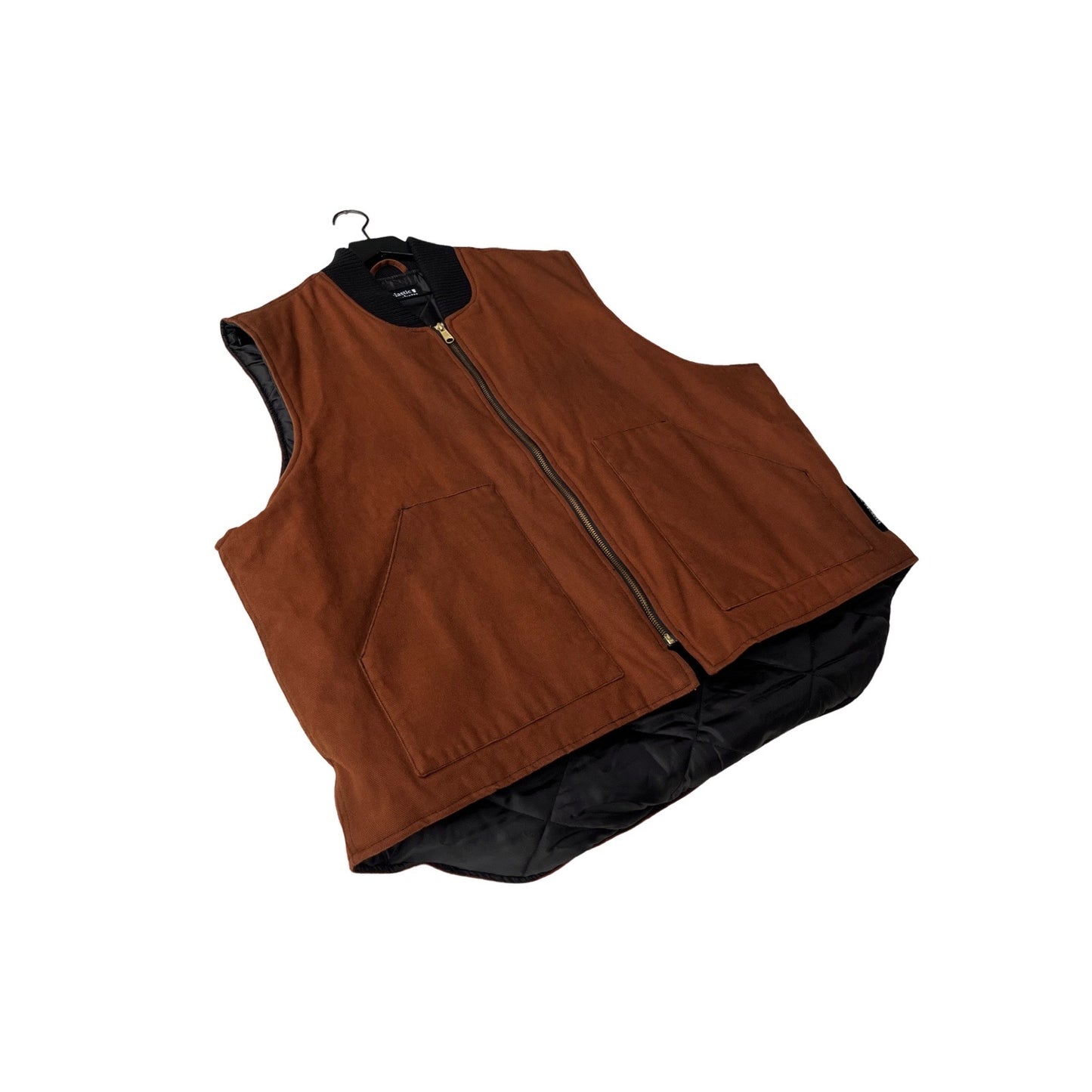 Insulated Canvas Workwear Vest in Acorn / XXL (or roomy XL)