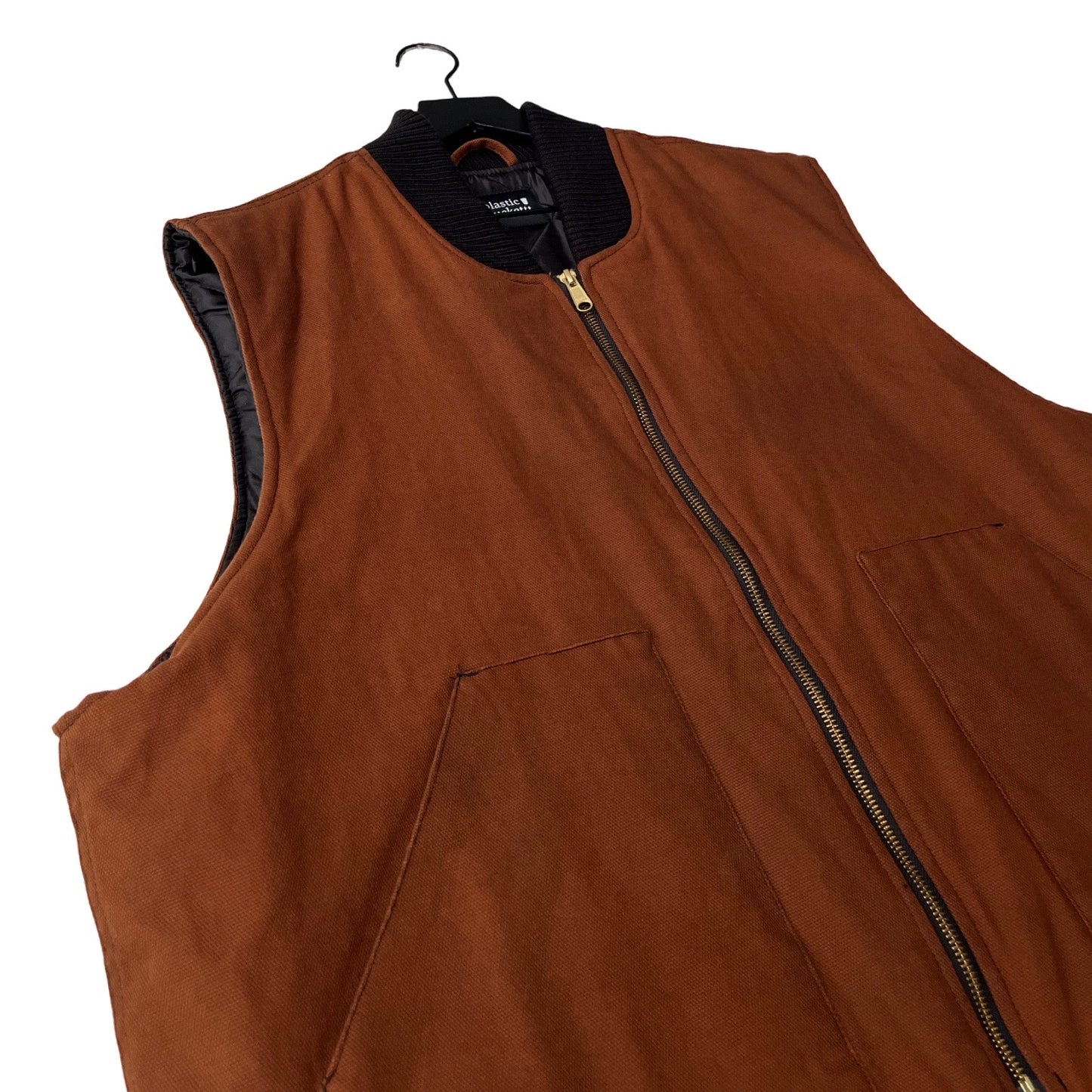 Insulated Canvas Workwear Vest in Acorn / XXL (or roomy XL)