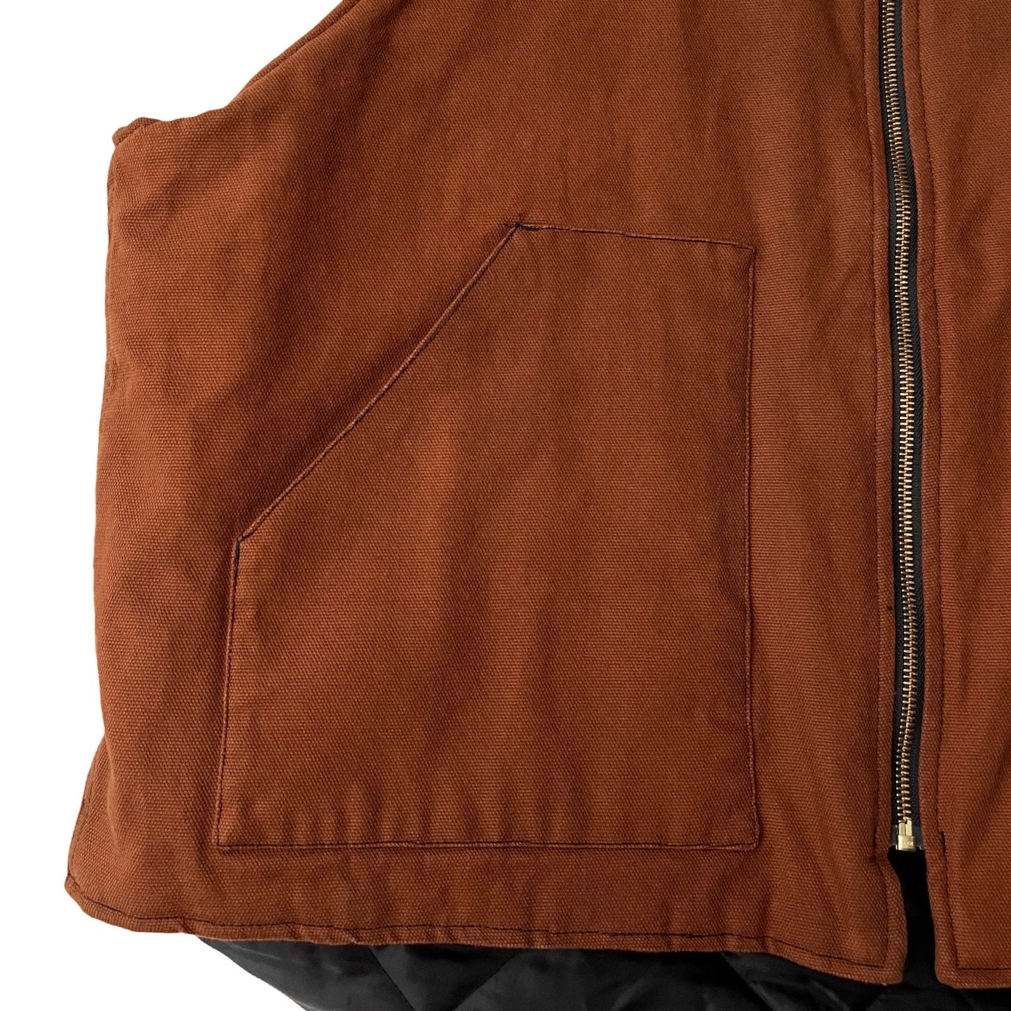 Insulated Canvas Workwear Vest in Acorn / XXL (or roomy XL)