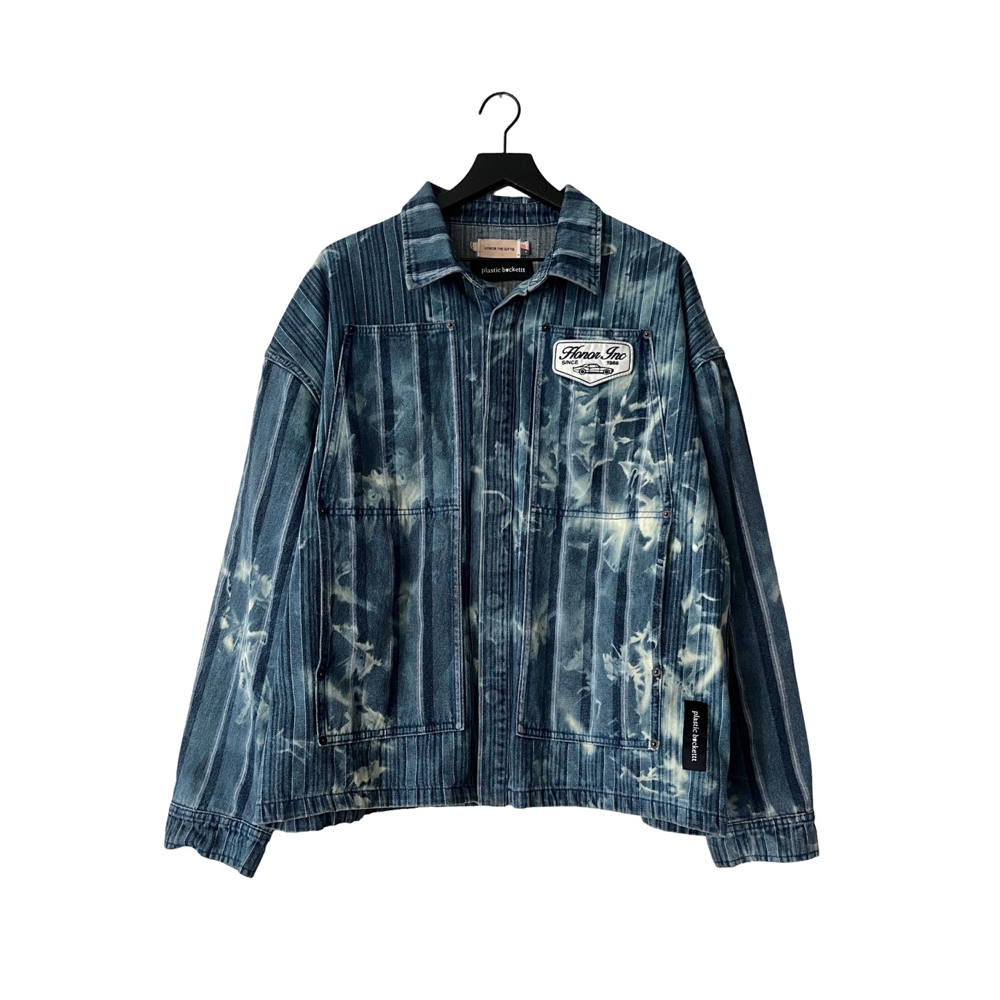 Honor The Gift Twill Utility Shirt Jacket in Blue Collar / LARGE