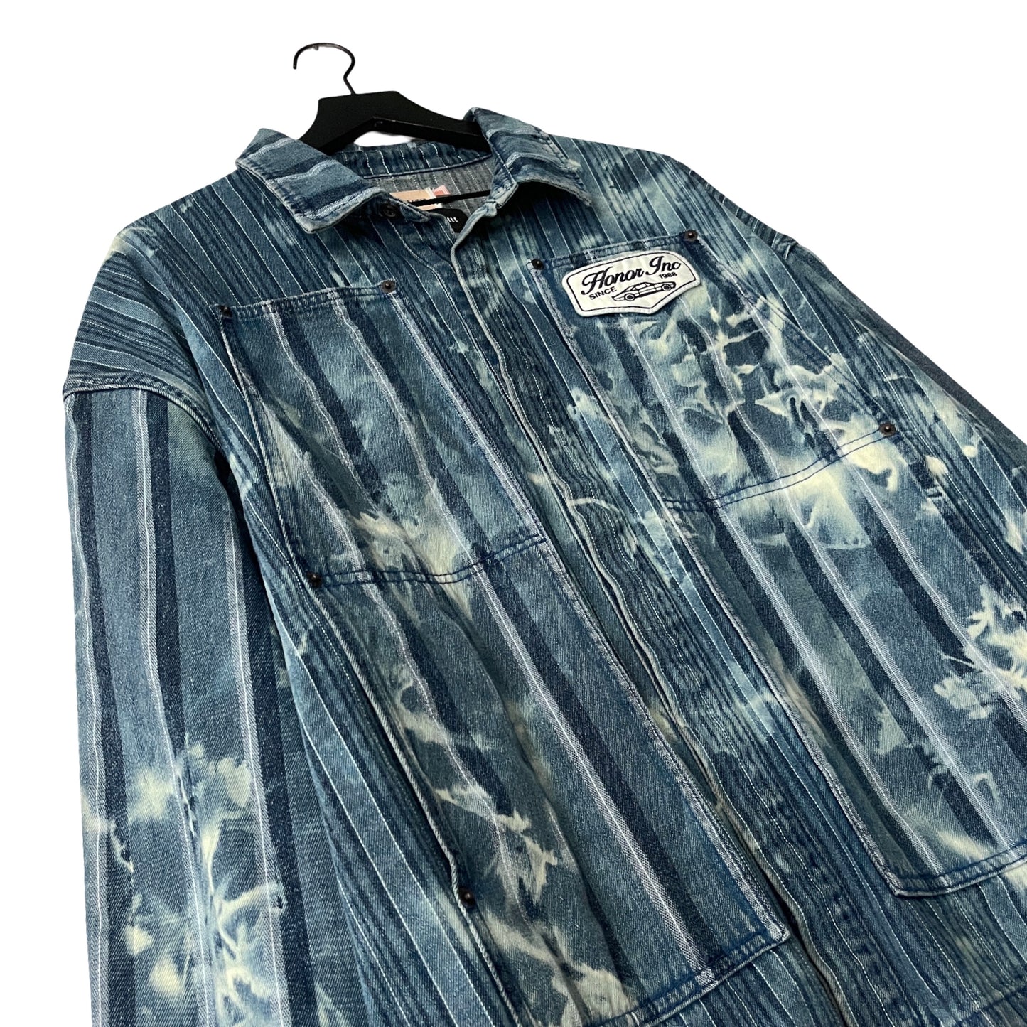 Honor The Gift Twill Utility Shirt Jacket in Blue Collar / LARGE