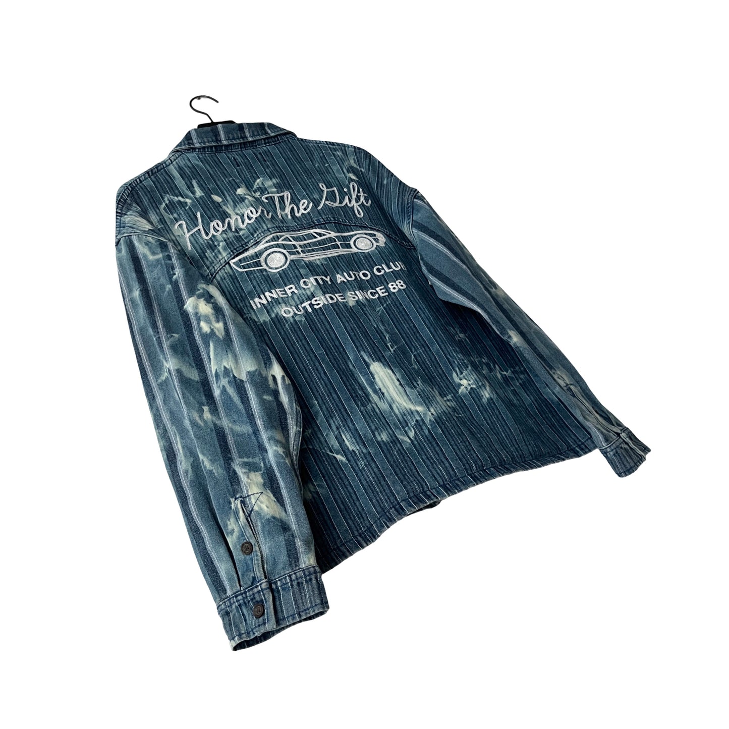 Honor The Gift Twill Utility Shirt Jacket in Blue Collar / LARGE