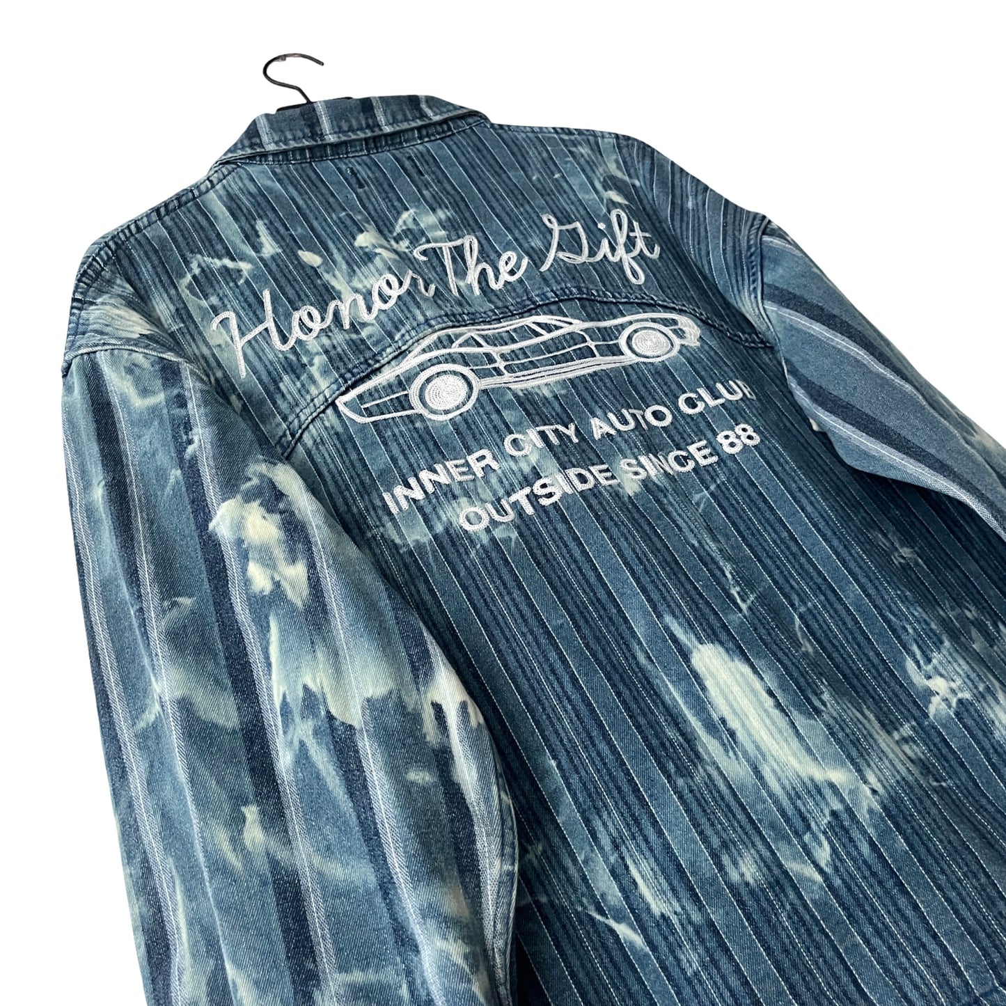 Honor The Gift Twill Utility Shirt Jacket in Blue Collar / LARGE