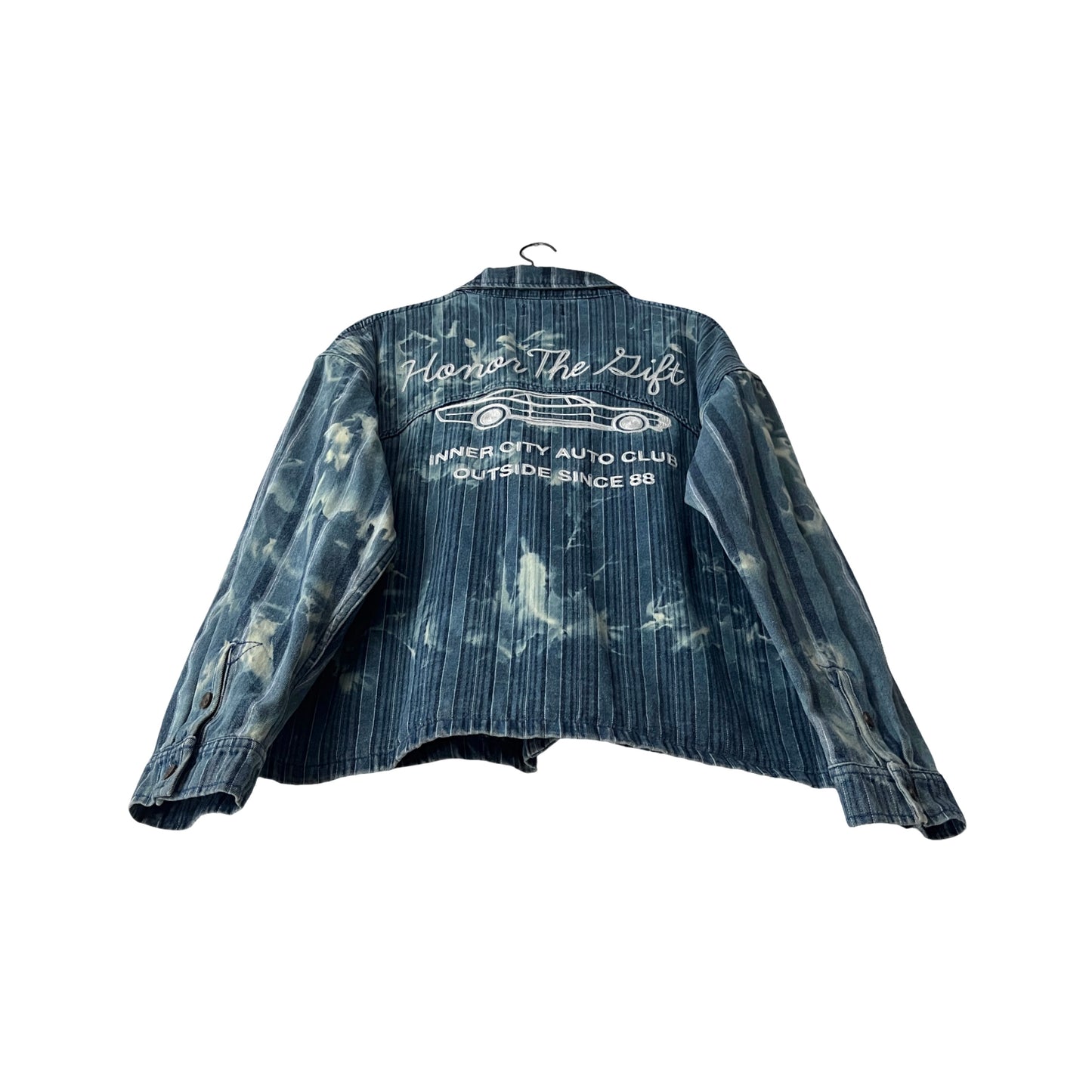 Honor The Gift Twill Utility Shirt Jacket in Blue Collar / LARGE