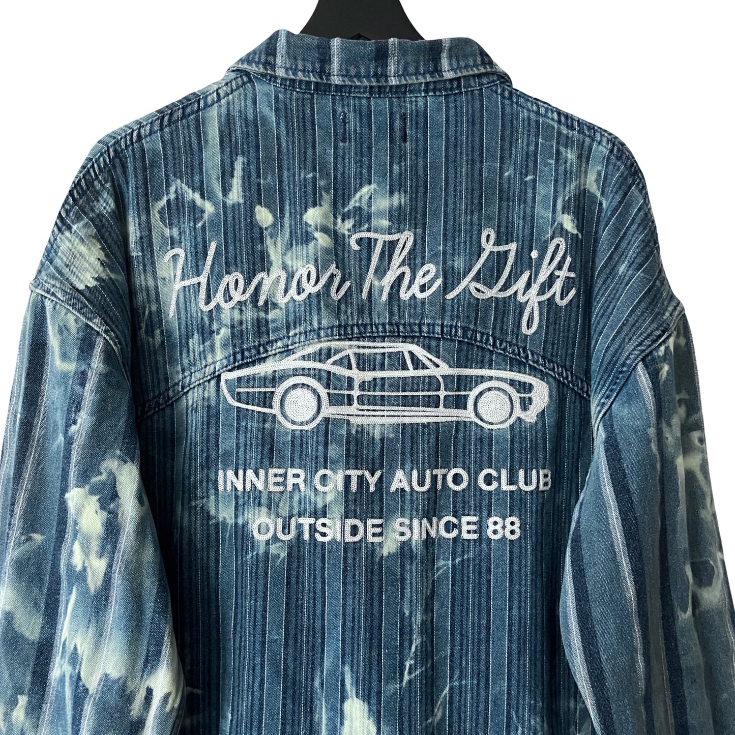 Honor The Gift Twill Utility Shirt Jacket in Blue Collar / LARGE