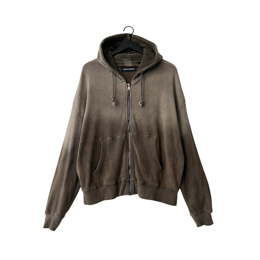 Waffle Knit Zip Hoodie in Pumice Stone / MEDIUM