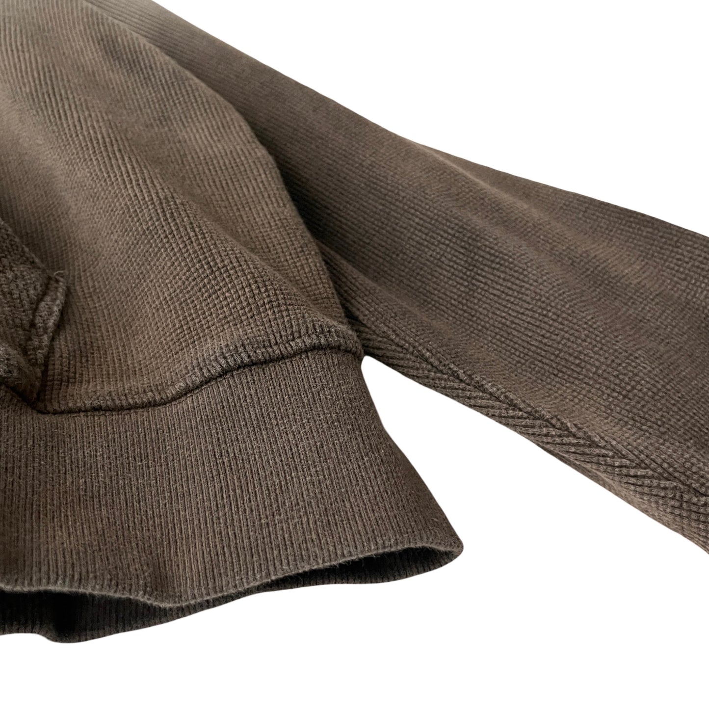 Waffle Knit Zip Hoodie in Pumice Stone / MEDIUM