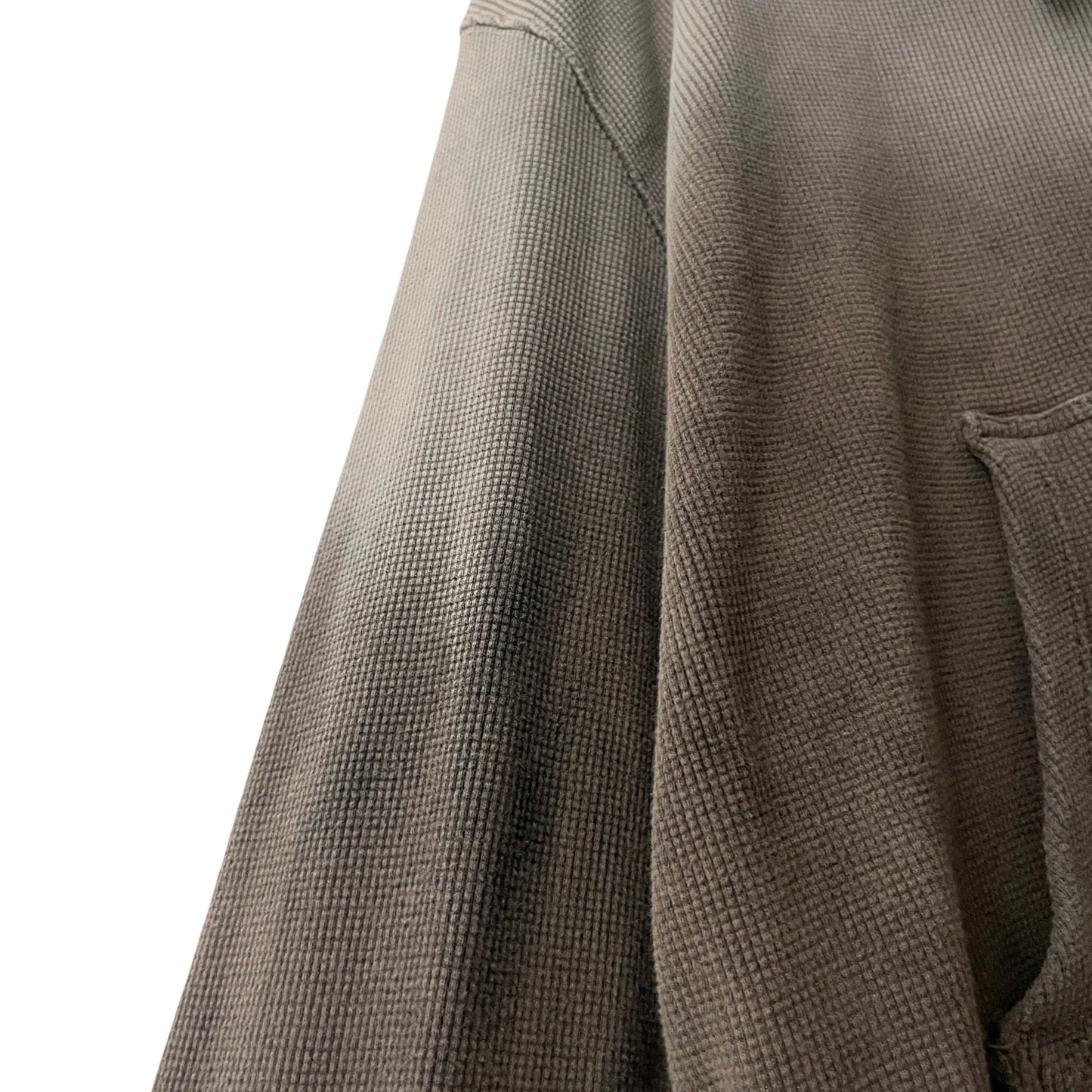 Waffle Knit Zip Hoodie in Pumice Stone / MEDIUM