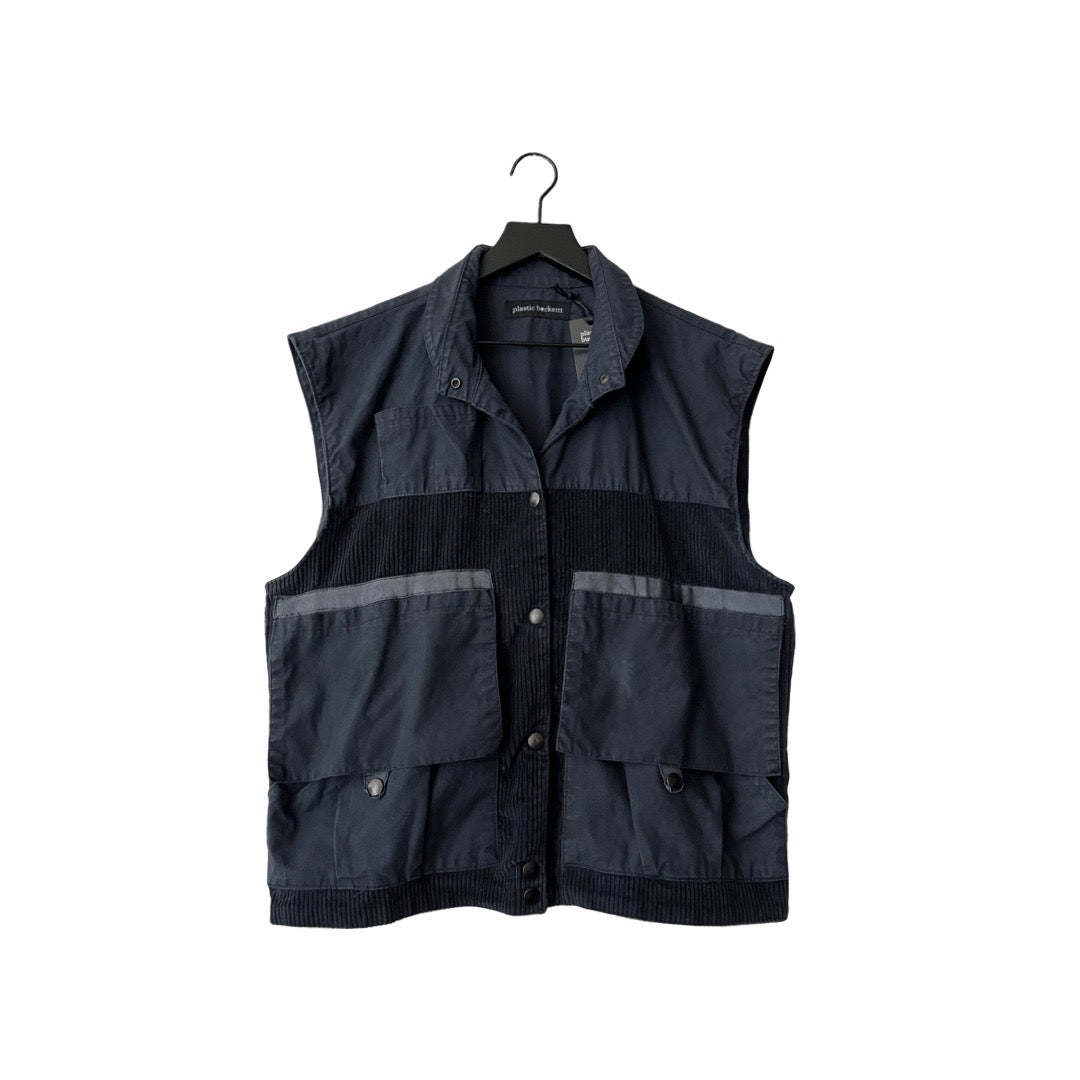 Canvas & Corduroy Utility Vest in Nautical / MEDIUM