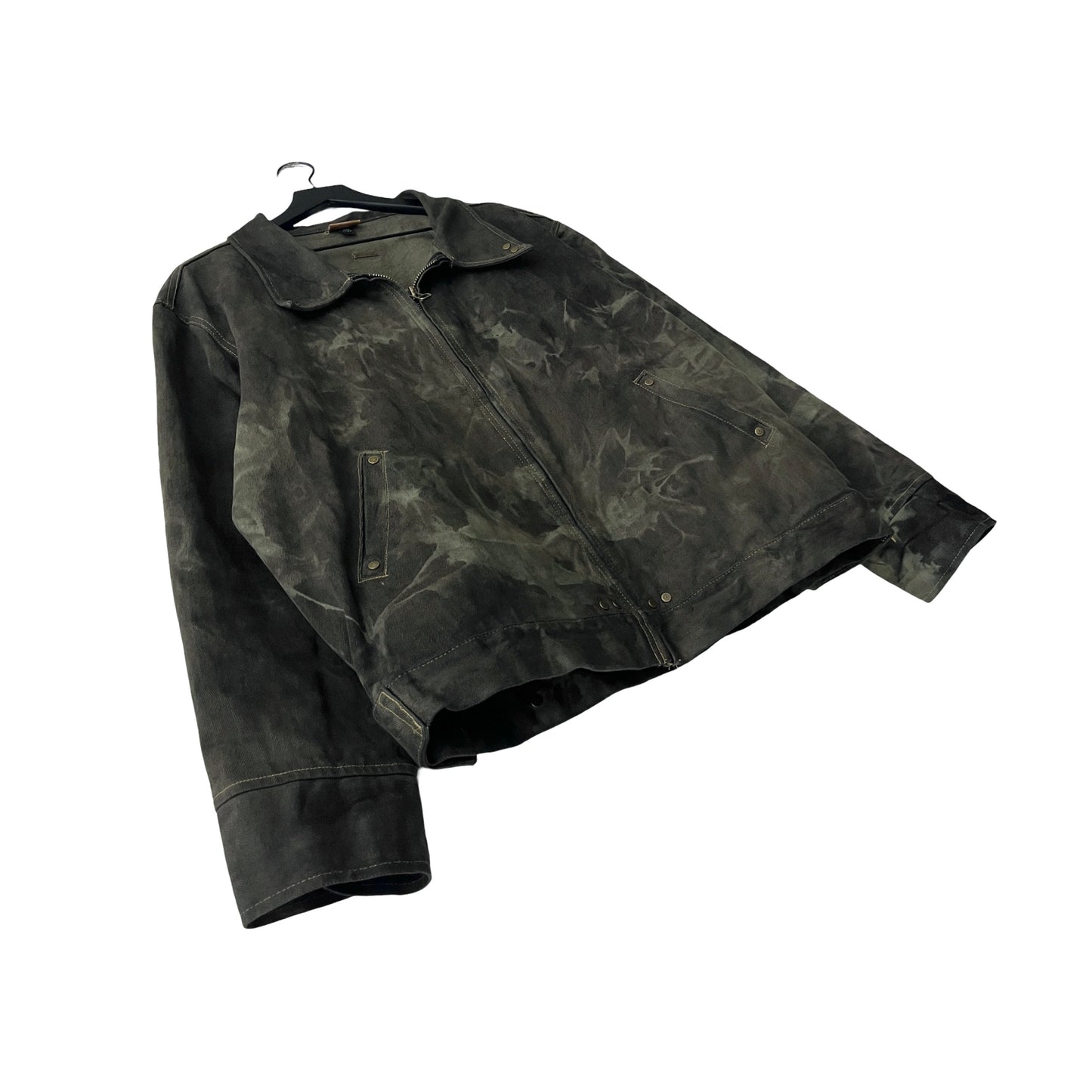 Two Pillars x Plastic Buckettt 2-Piece Denim Set (Jacket & Pants) in Royal Fern / LARGE