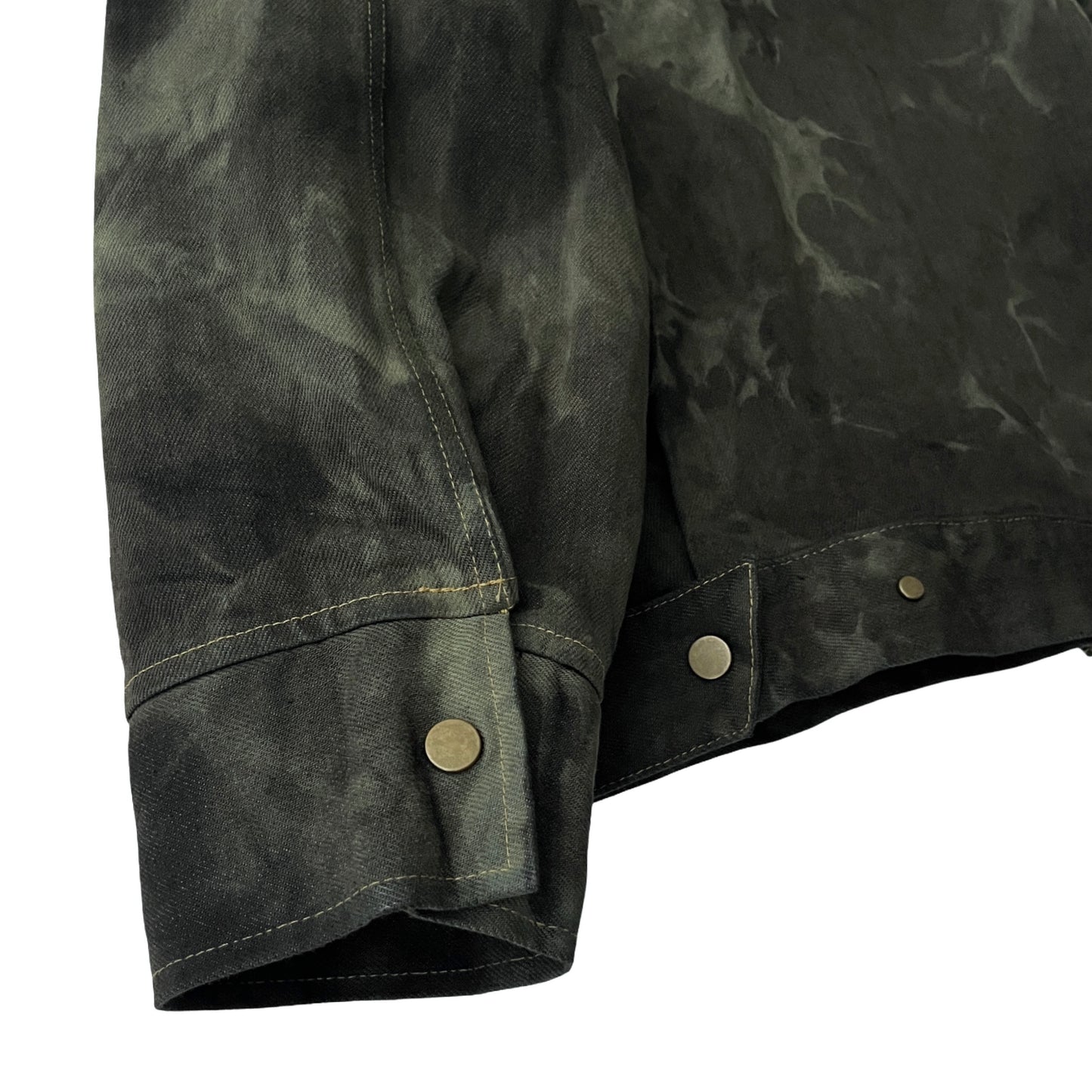 Two Pillars x Plastic Buckettt 2-Piece Denim Set (Jacket & Pants) in Royal Fern / LARGE