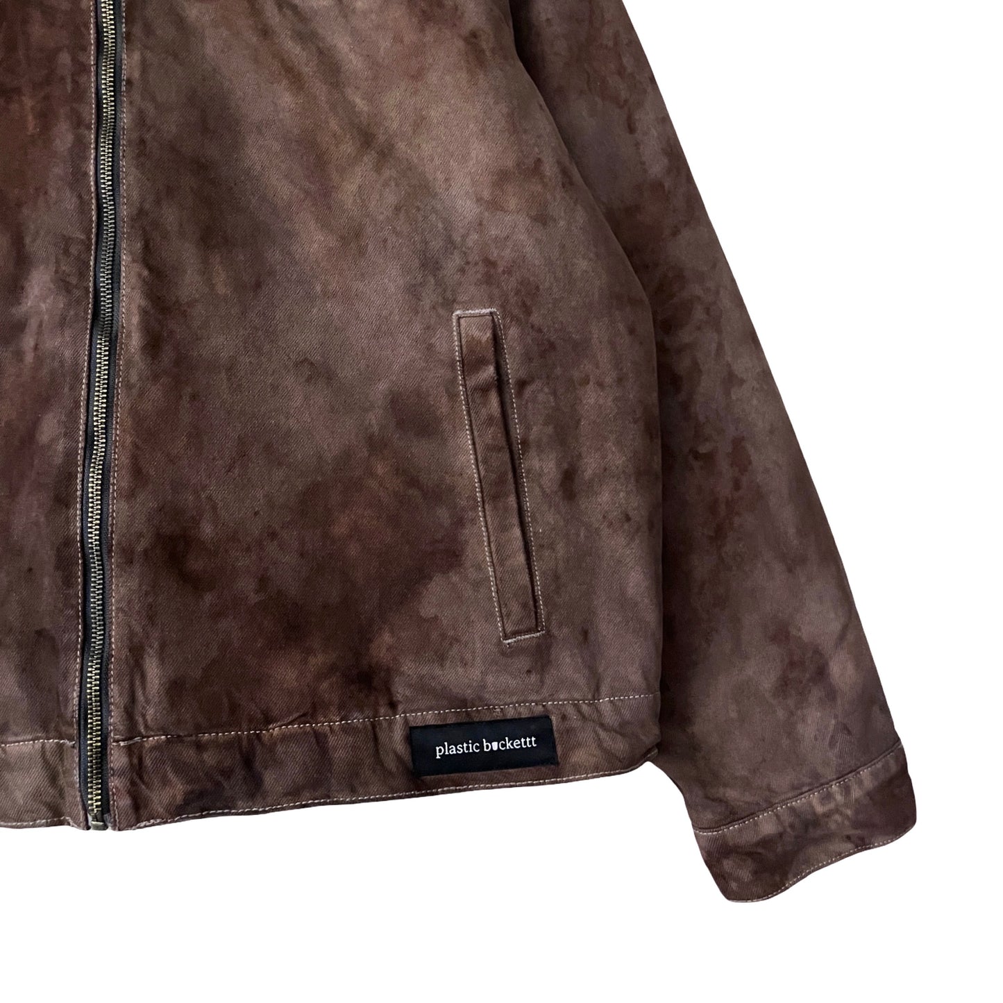 Denim Quilted Workwear Jacket in Patina / LARGE