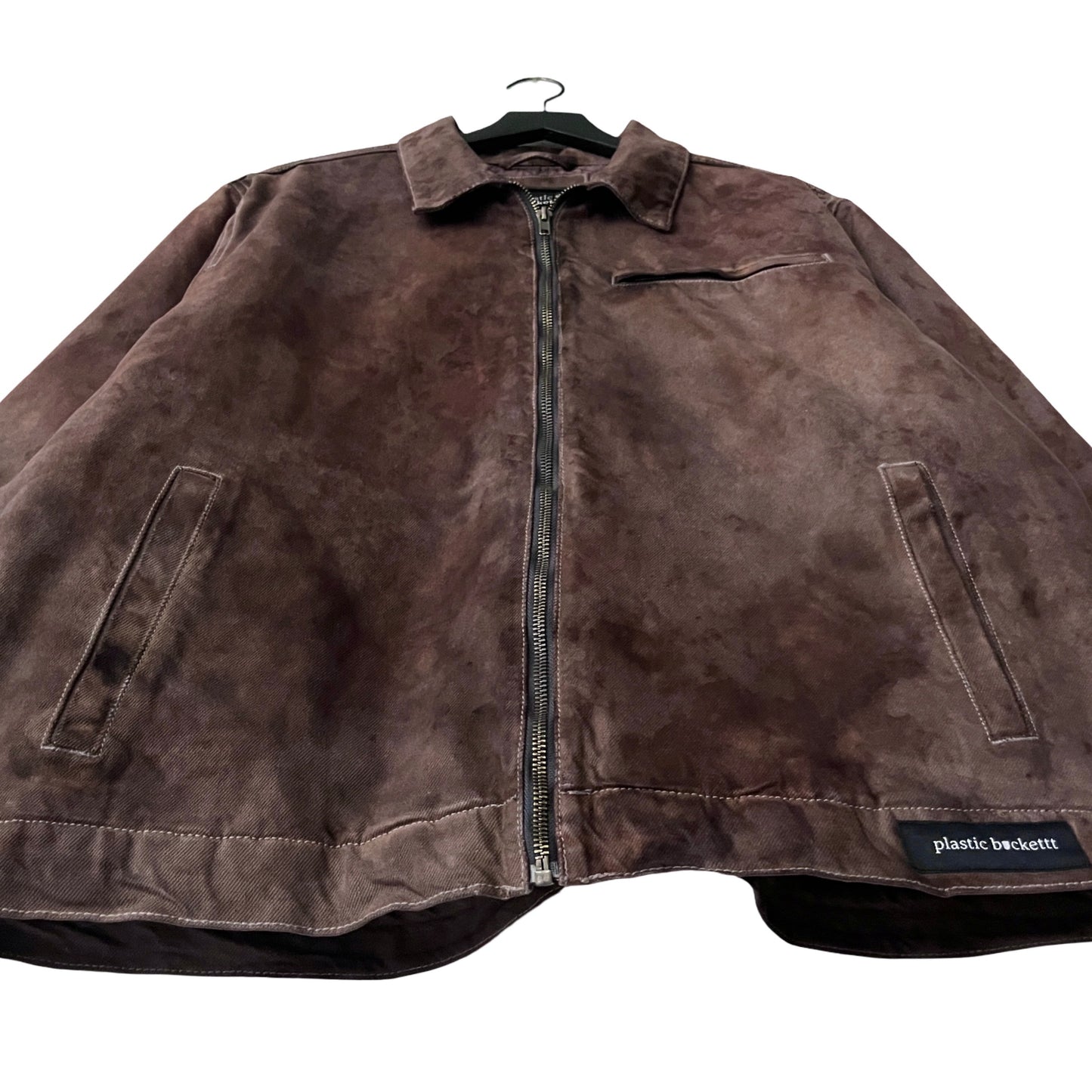 Denim Quilted Workwear Jacket in Patina / LARGE