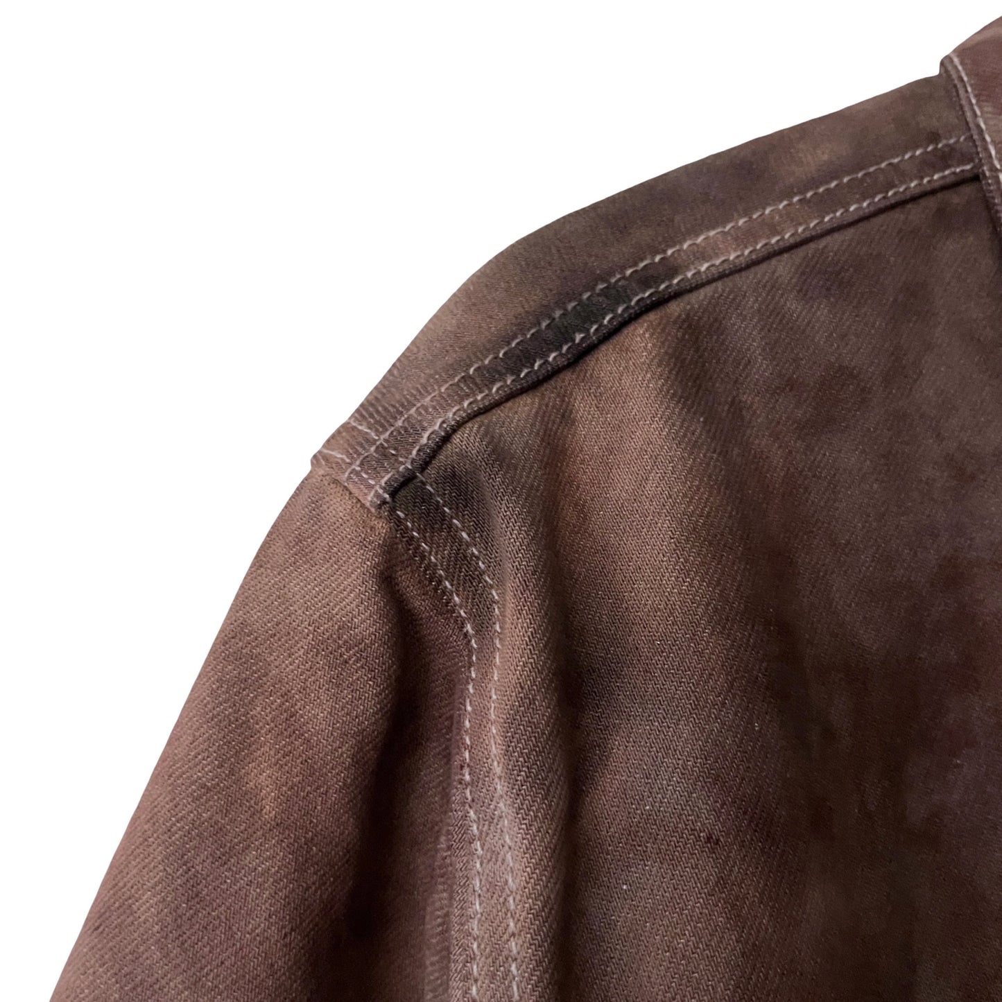 Denim Quilted Workwear Jacket in Patina / LARGE