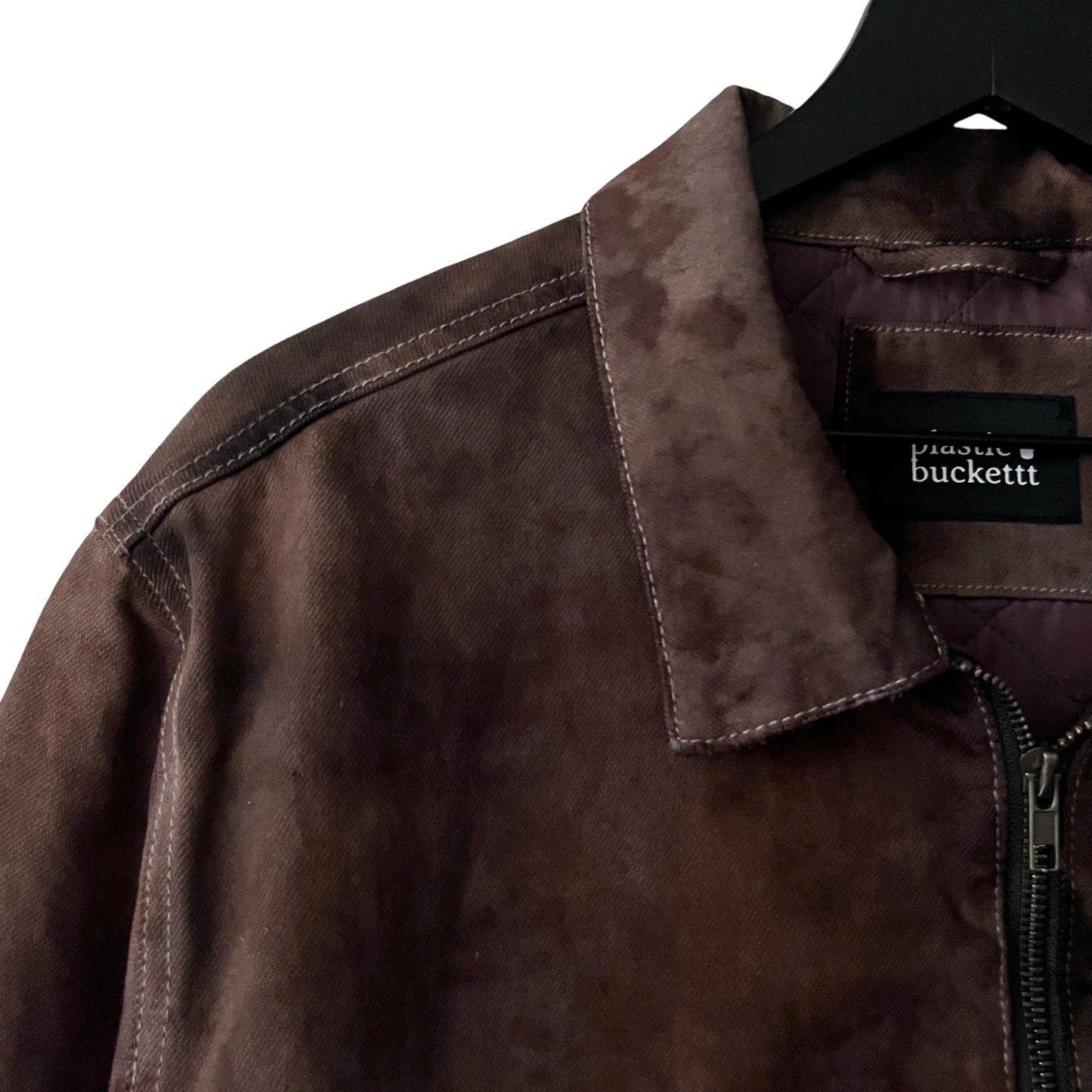 Denim Quilted Workwear Jacket in Patina / LARGE