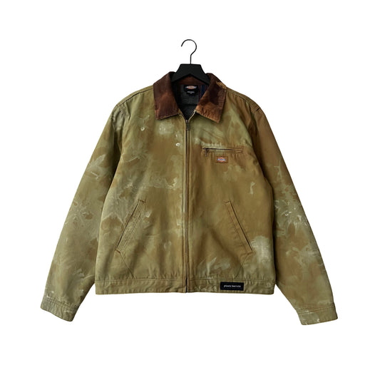 Dickies Blanket Lined Canvas Work Jacket w/Corduroy Collar in English Ivy / MEDIUM