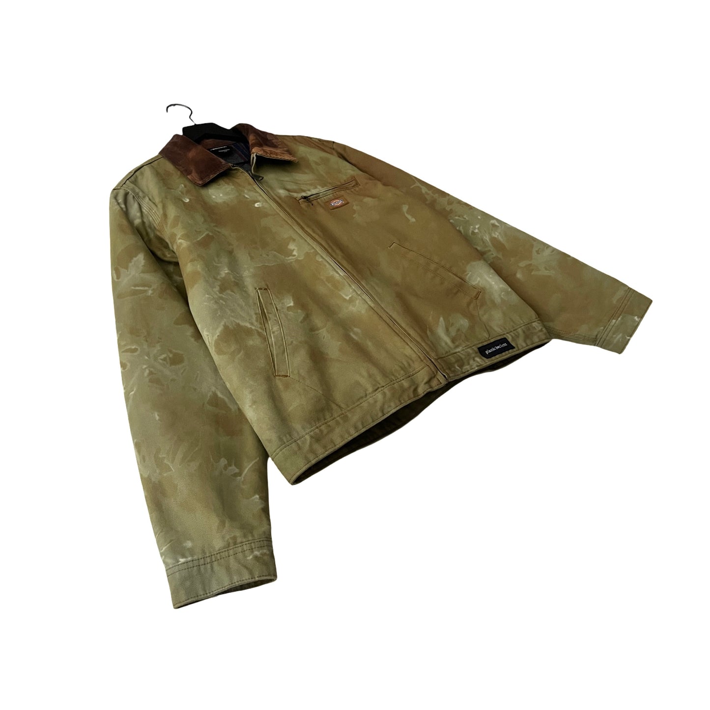 Dickies Blanket Lined Canvas Work Jacket w/Corduroy Collar in English Ivy / MEDIUM