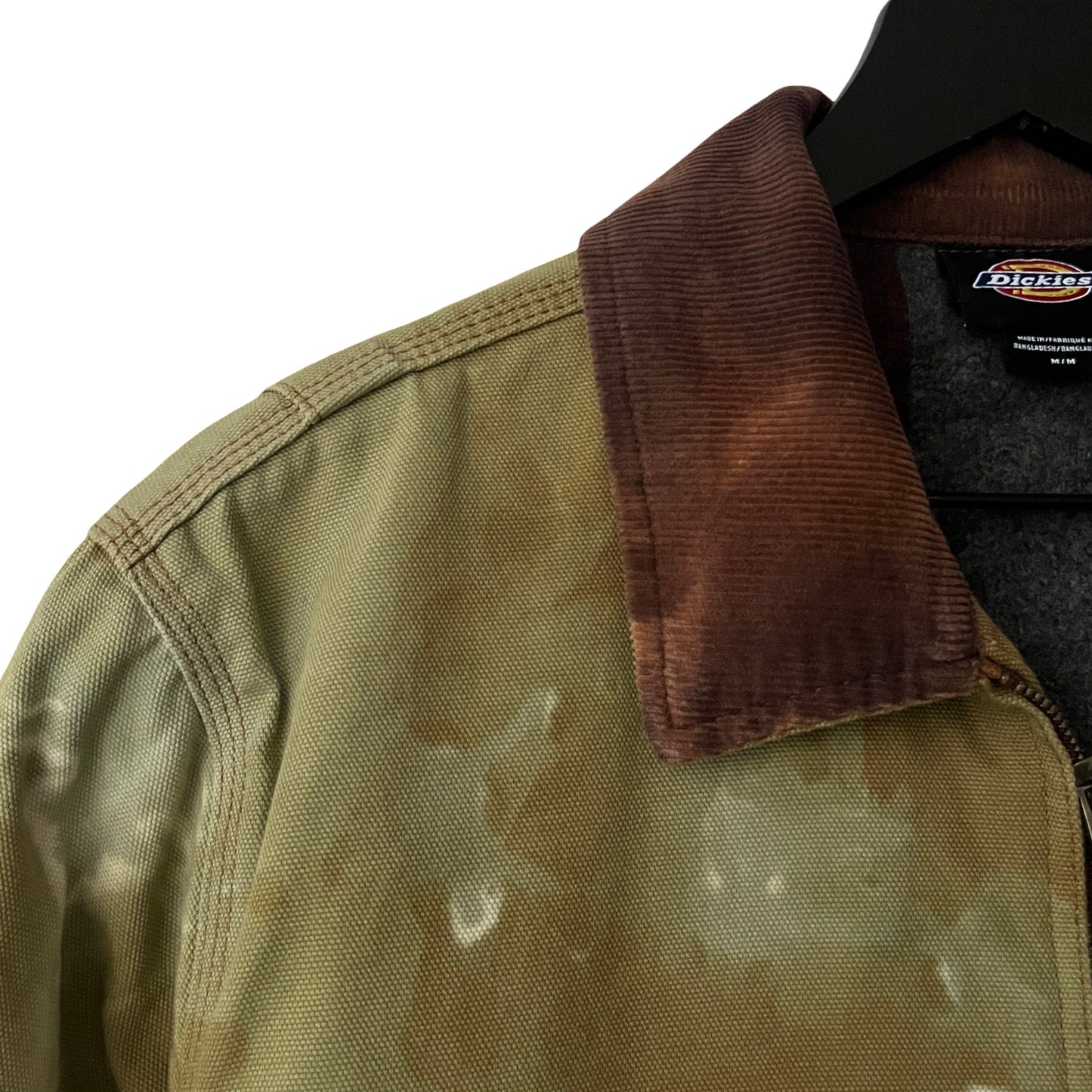 Dickies Blanket Lined Canvas Work Jacket w/Corduroy Collar in English Ivy / MEDIUM