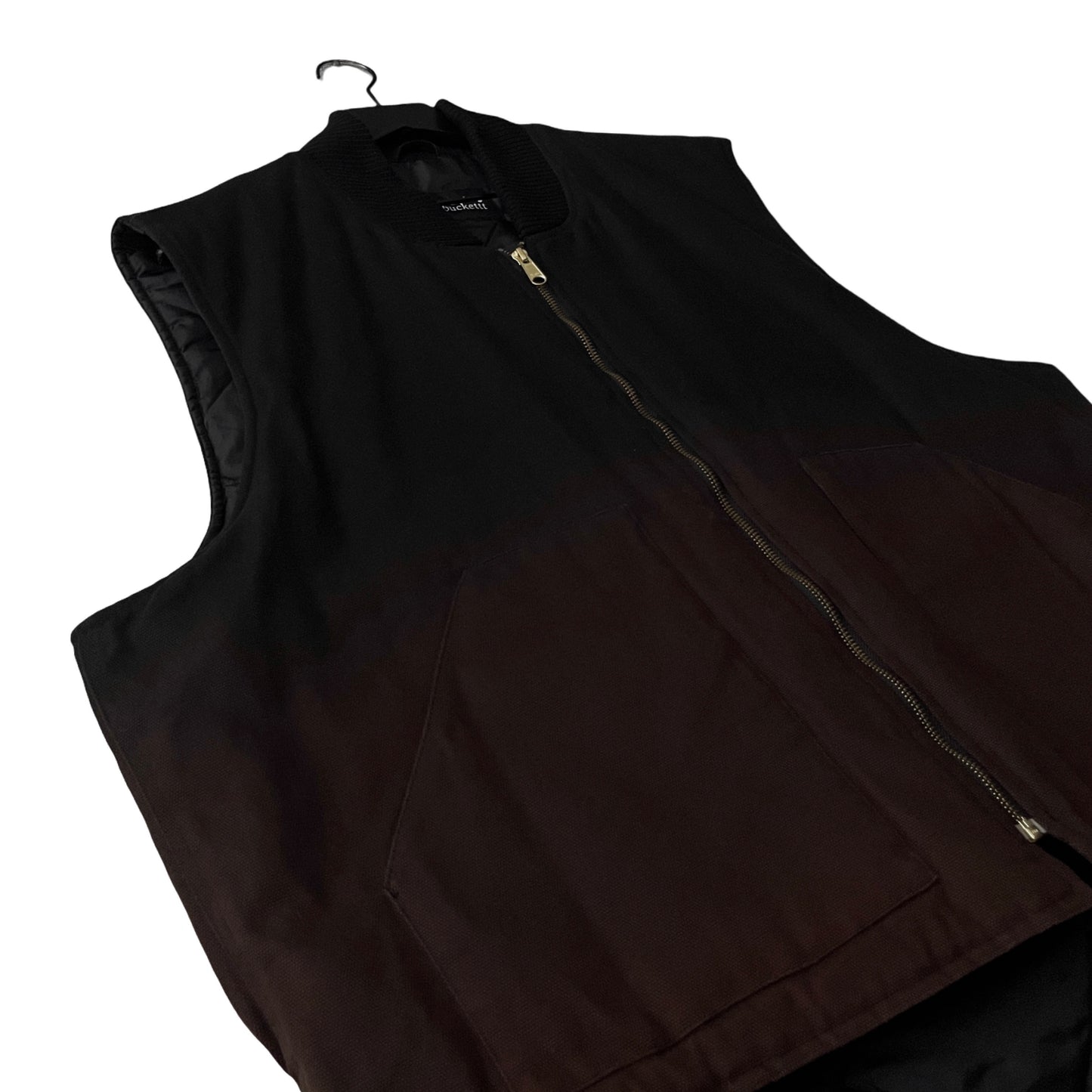 Insulated Canvas Workwear Vest in Singe / X-LARGE TALL