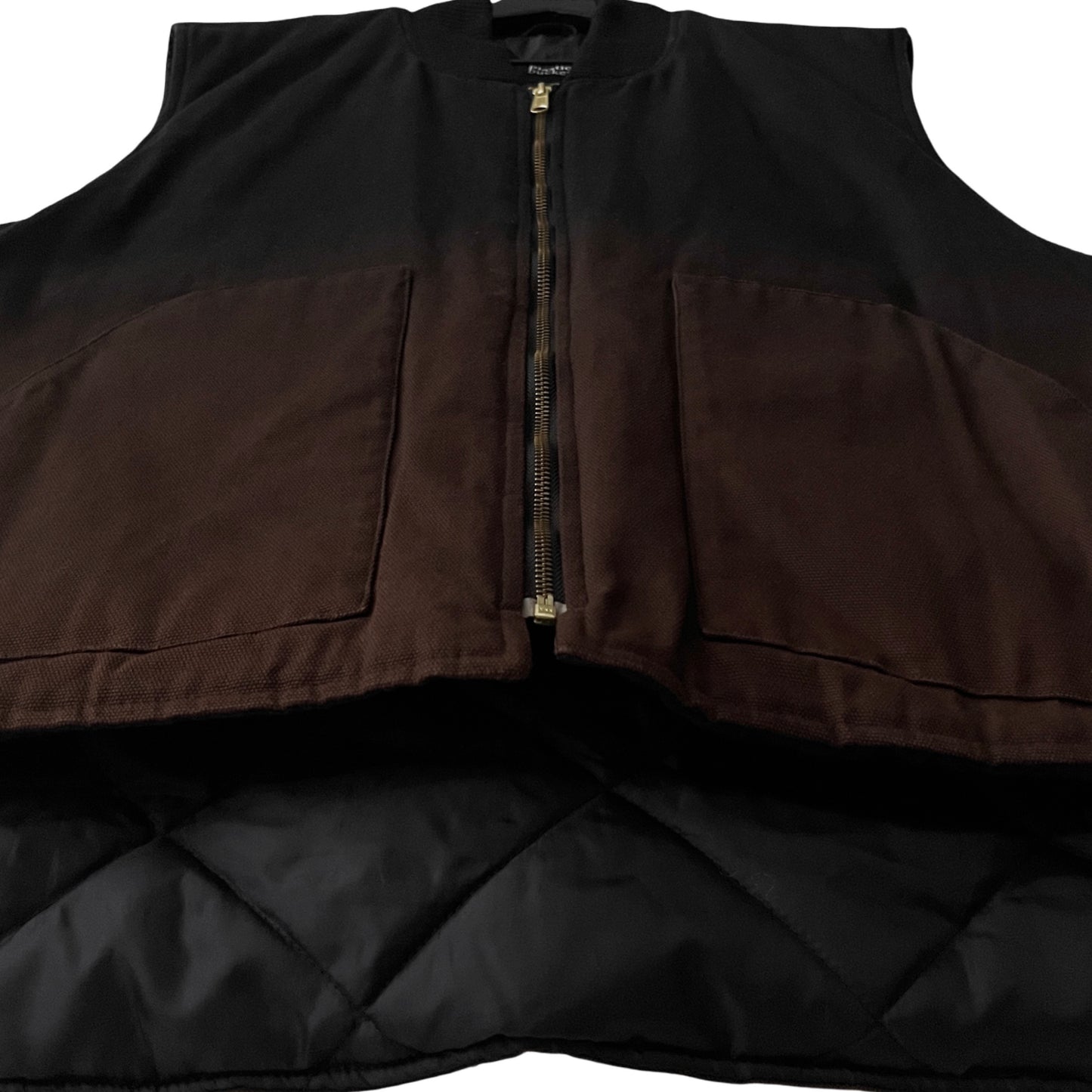 Insulated Canvas Workwear Vest in Singe / X-LARGE TALL